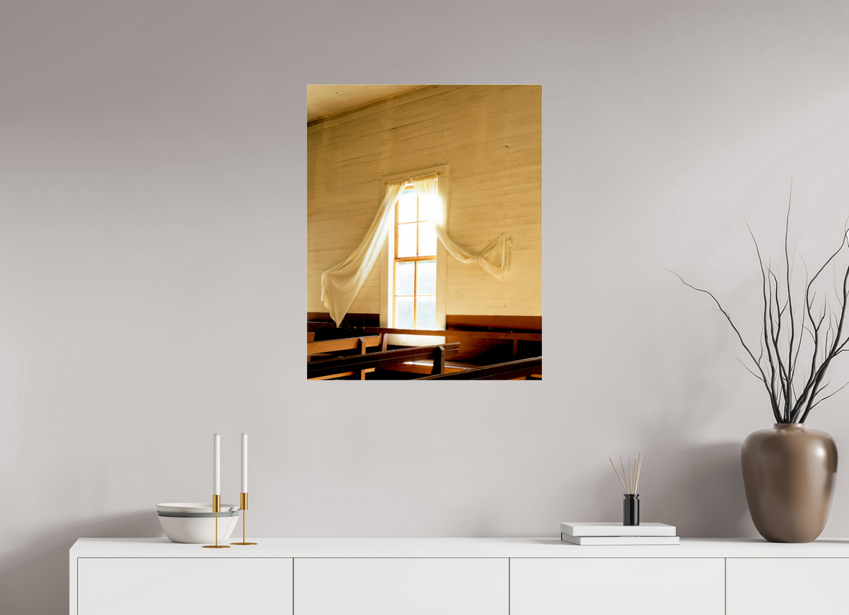 24 x 30.2″, Photo Print Under Acrylic Glass Church Window Fred Texas