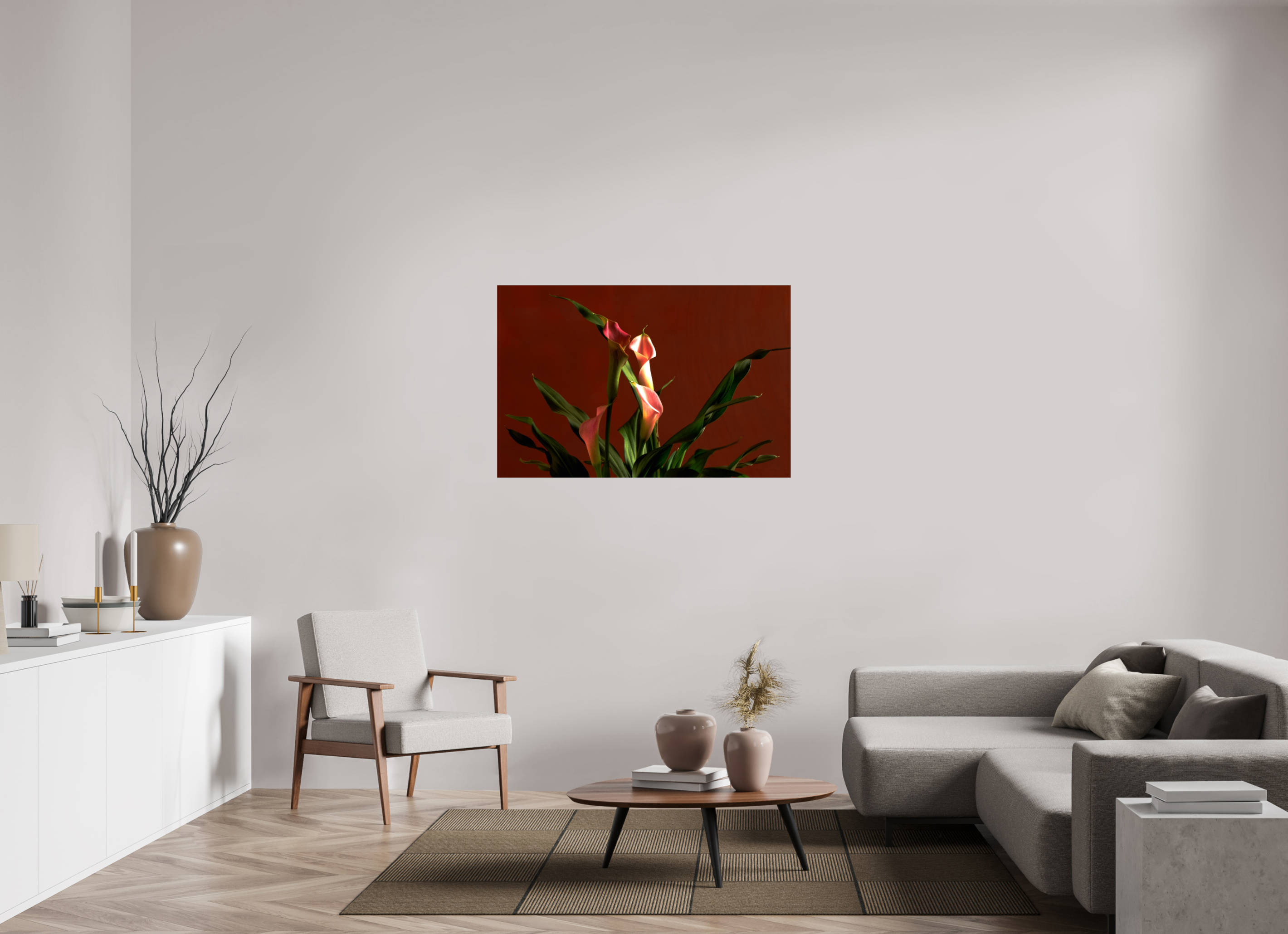 47.3 x 31″, Photo Print On Fuji Crystal DP II A study in Peach