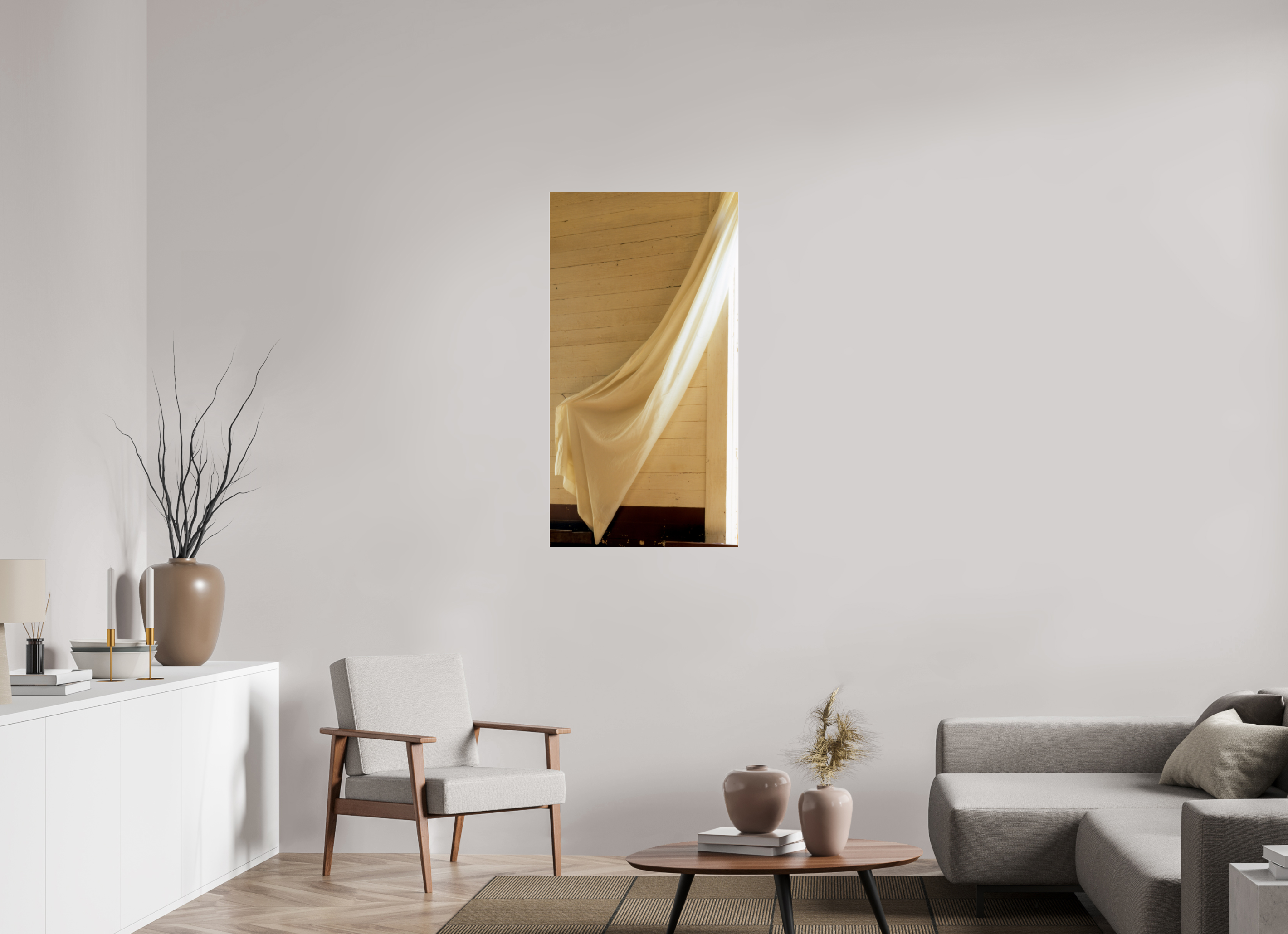 24 x 45.2″, Photo Print Under Acrylic Glass Sash