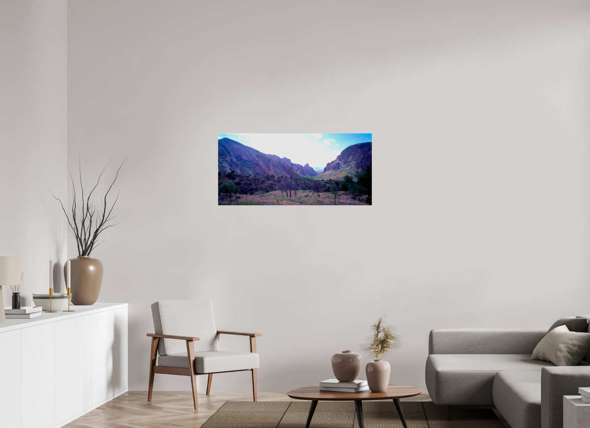 42.8 x 20″, Photo Print Under Acrylic Glass The window Big Bend national park