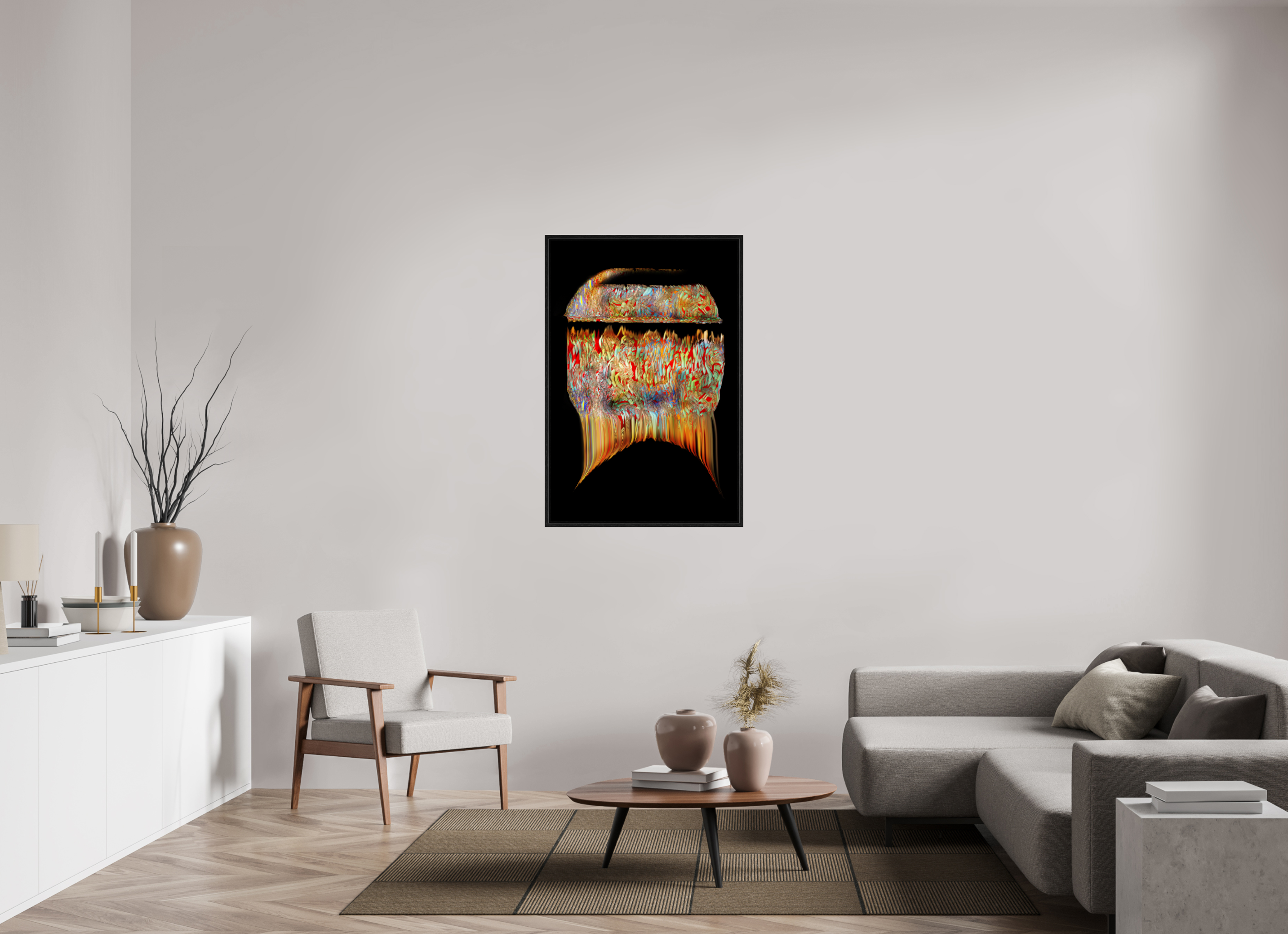 30 x 45″, Floater Frame Tiffany