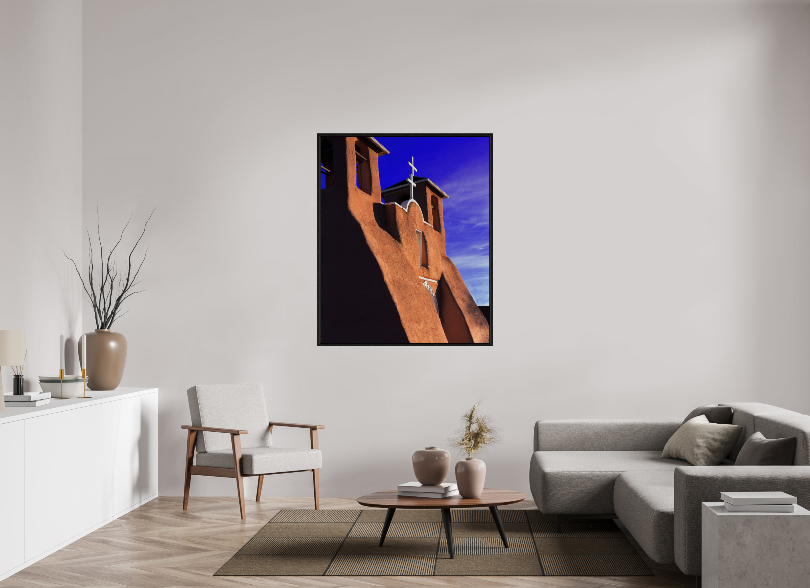43 x 52.4″, Floater Frame St Francis