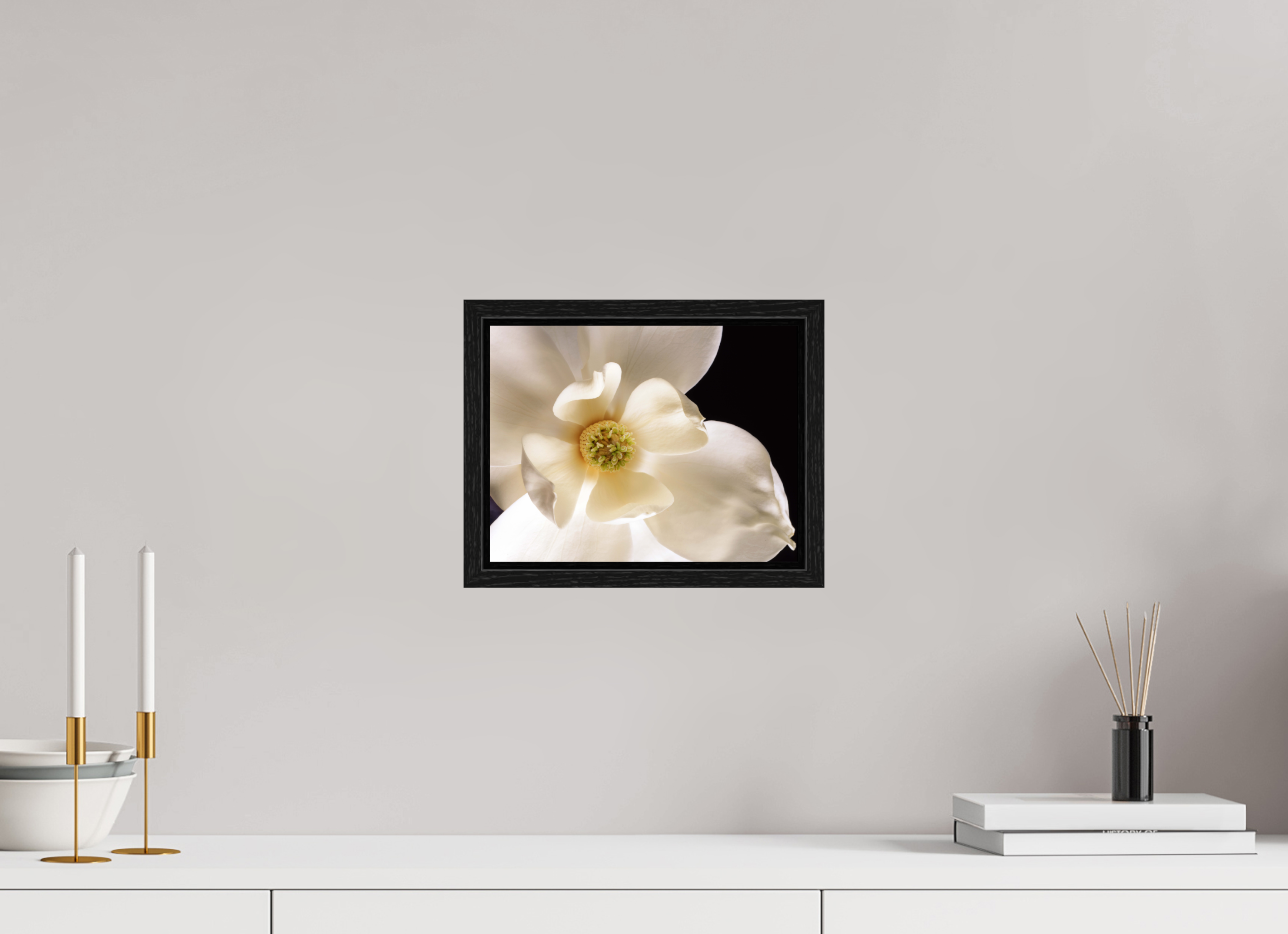 10.4 x 8″, Floater Frame Magnolia