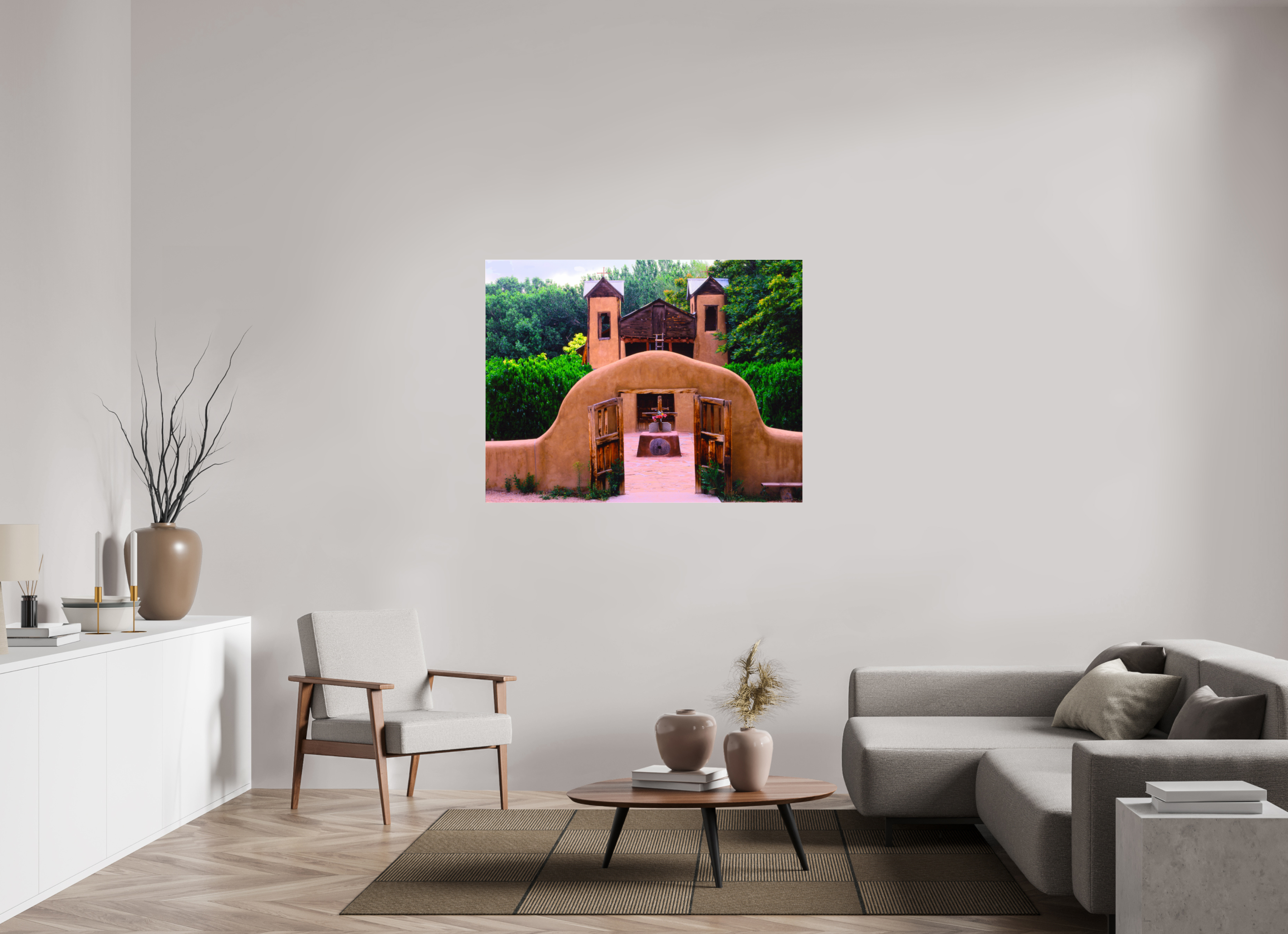 50.9 x 39″, Photo Print Under Acrylic Glass El Santuario De Chimaýo