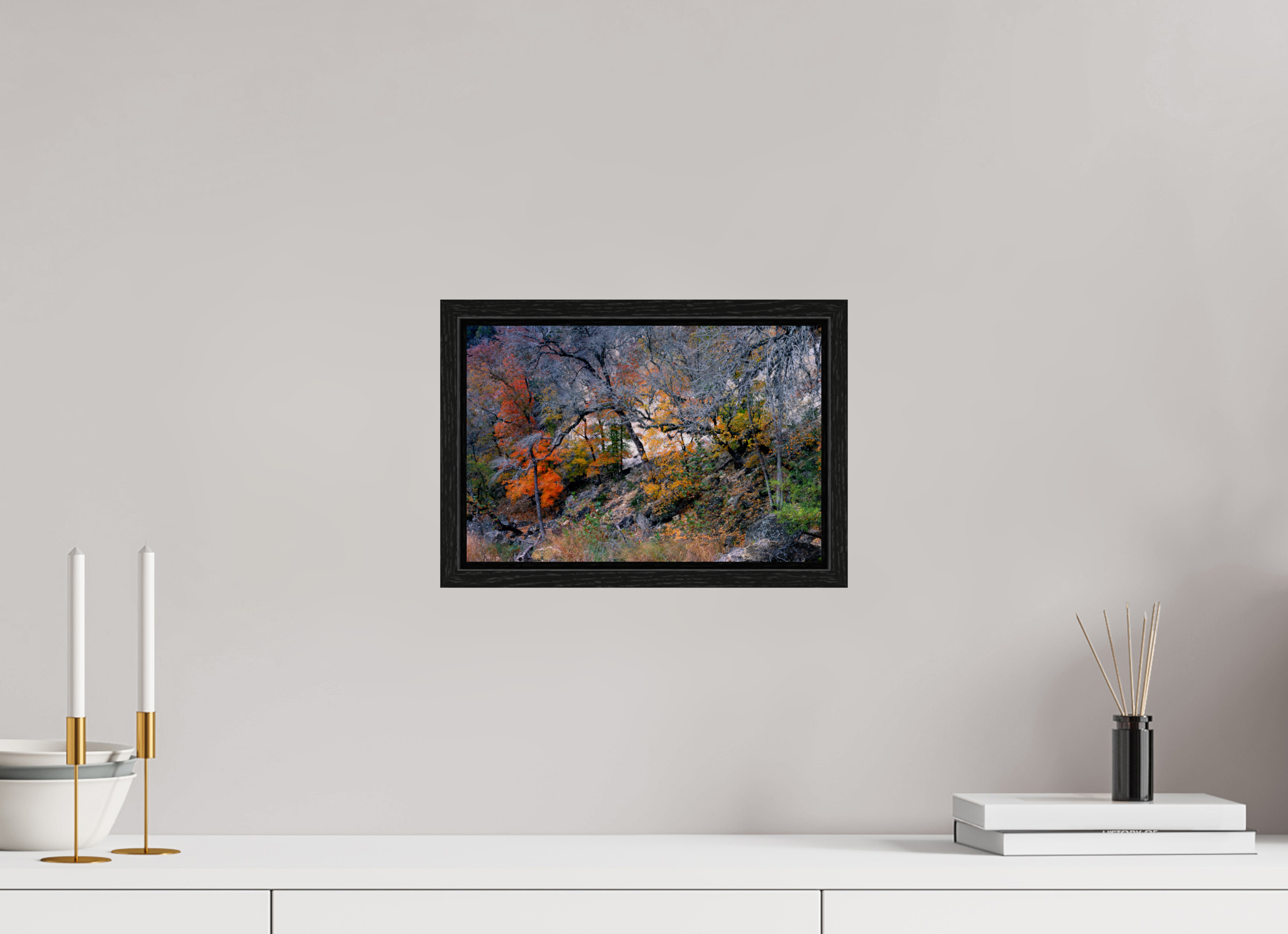 12 x 8″, Floater Frame Lost Maples