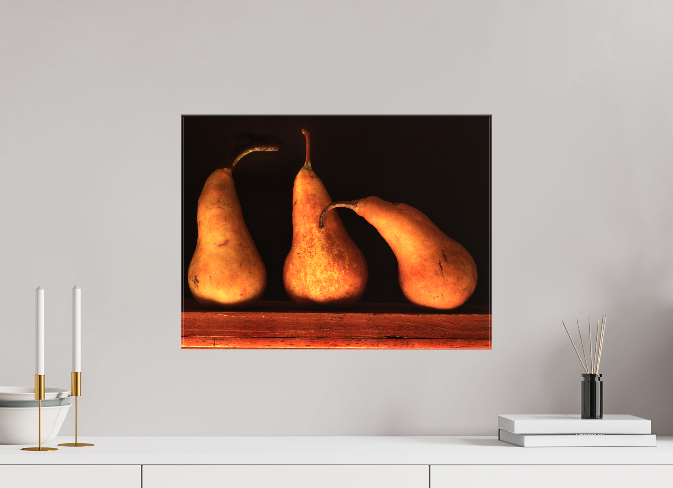 20 x 15″, Canvas Three Pears