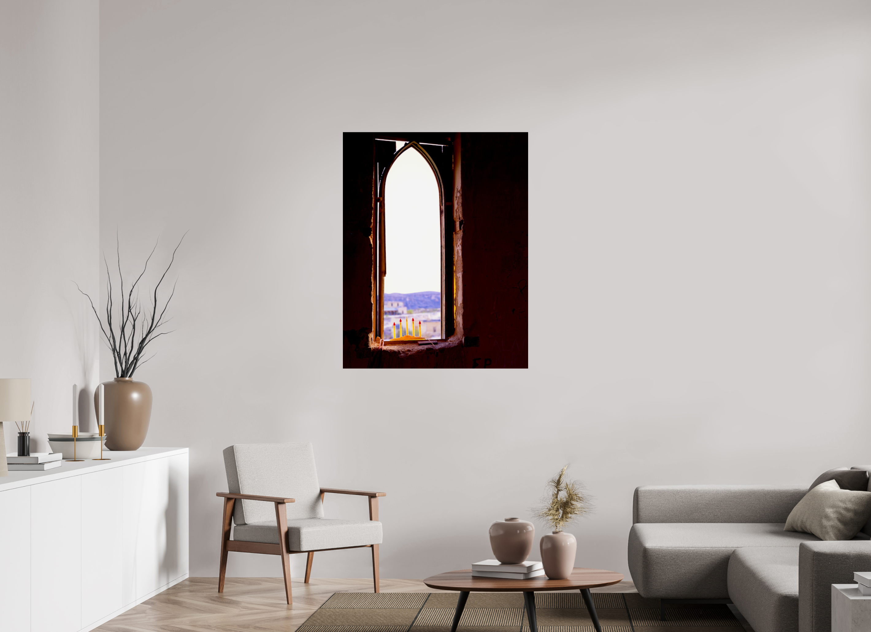 35 x 44.6″, Photo Print On Fuji Crystal DP II Window Terlingua Church