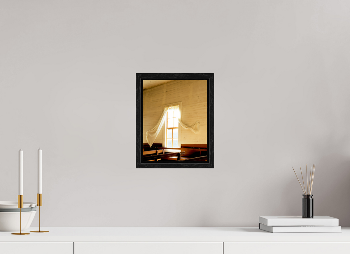 8 x 10.1″, Floater Frame Church Window Fred Texas