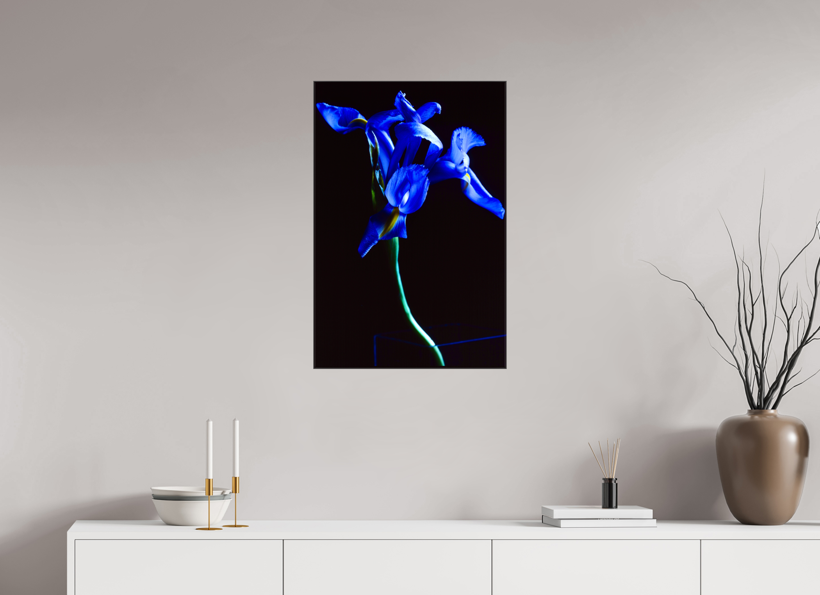 20 x 30″, Canvas Blue Iris single