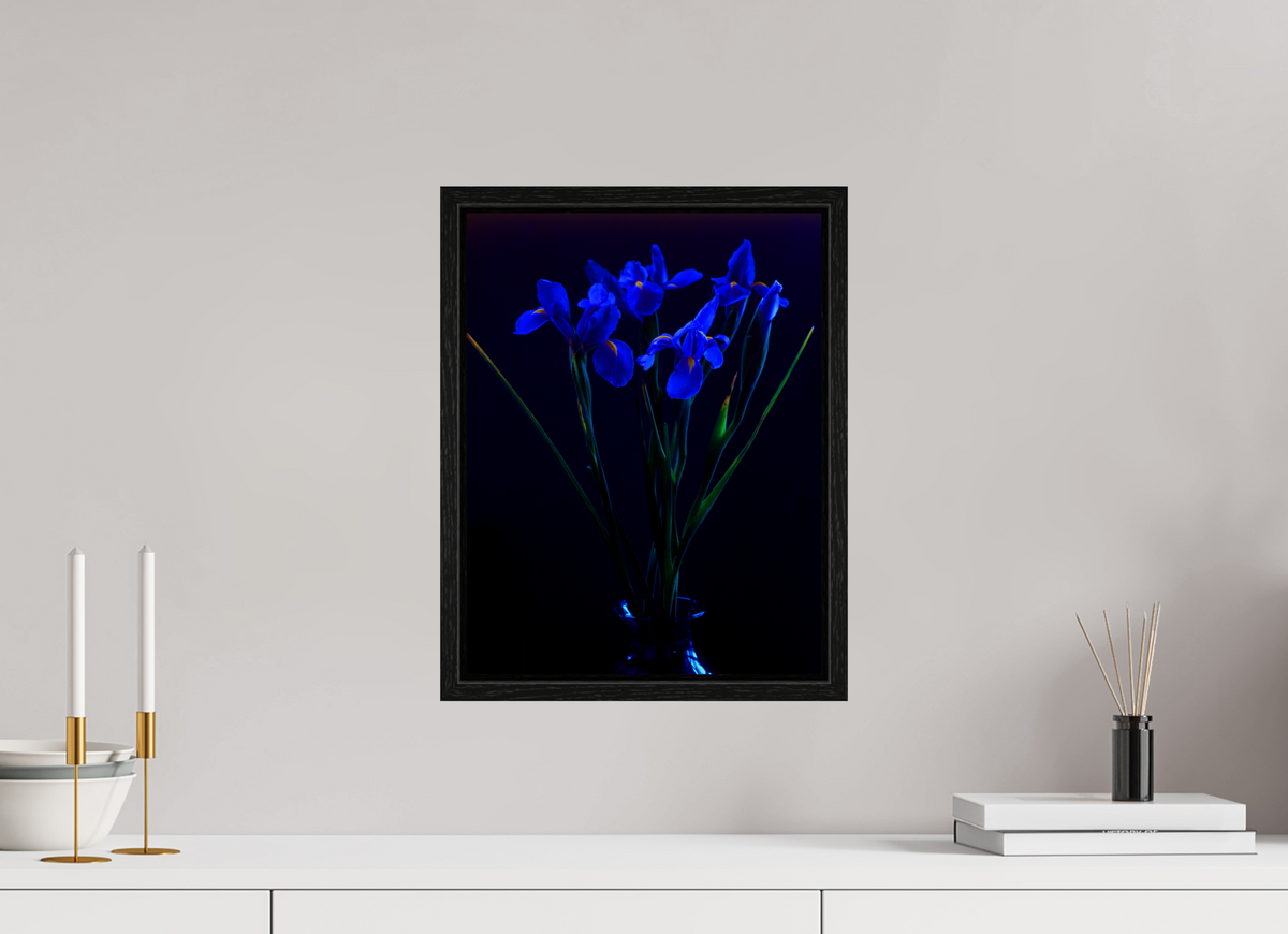 12 x 15.6″, Floater Frame Blue