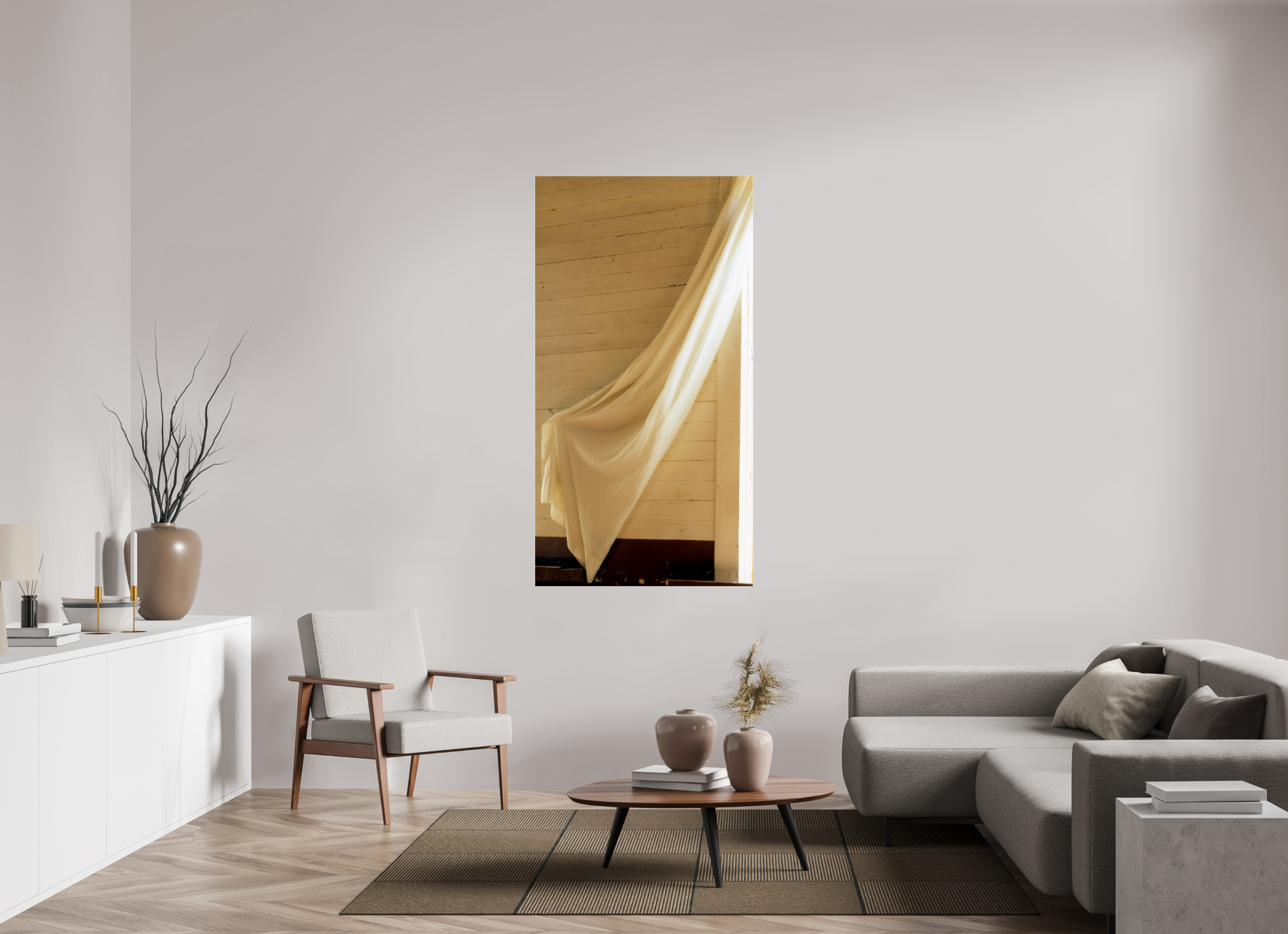 35 x 65.9″, Photo Print Under Acrylic Glass Sash