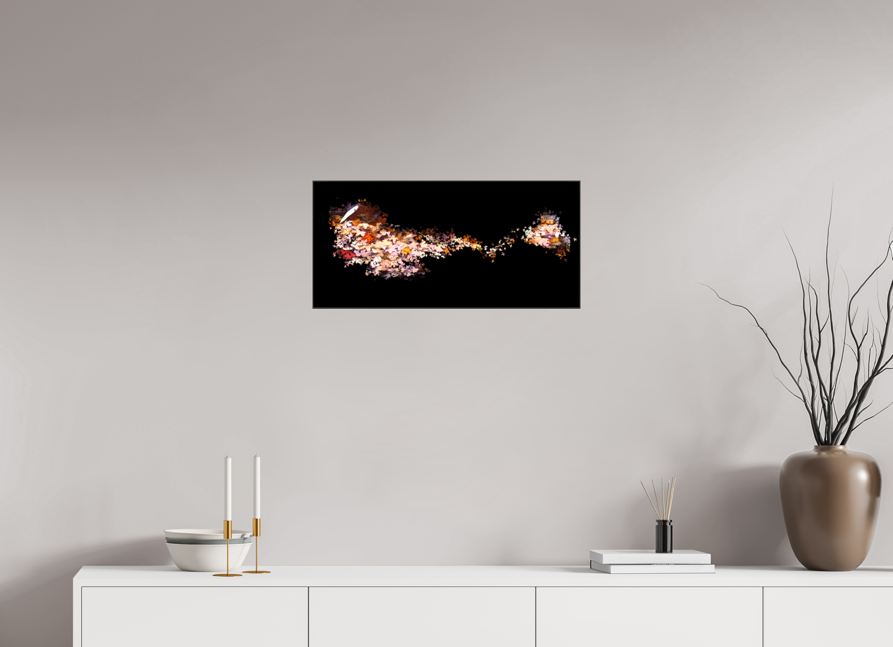 25.6 x 12″, Canvas Fall