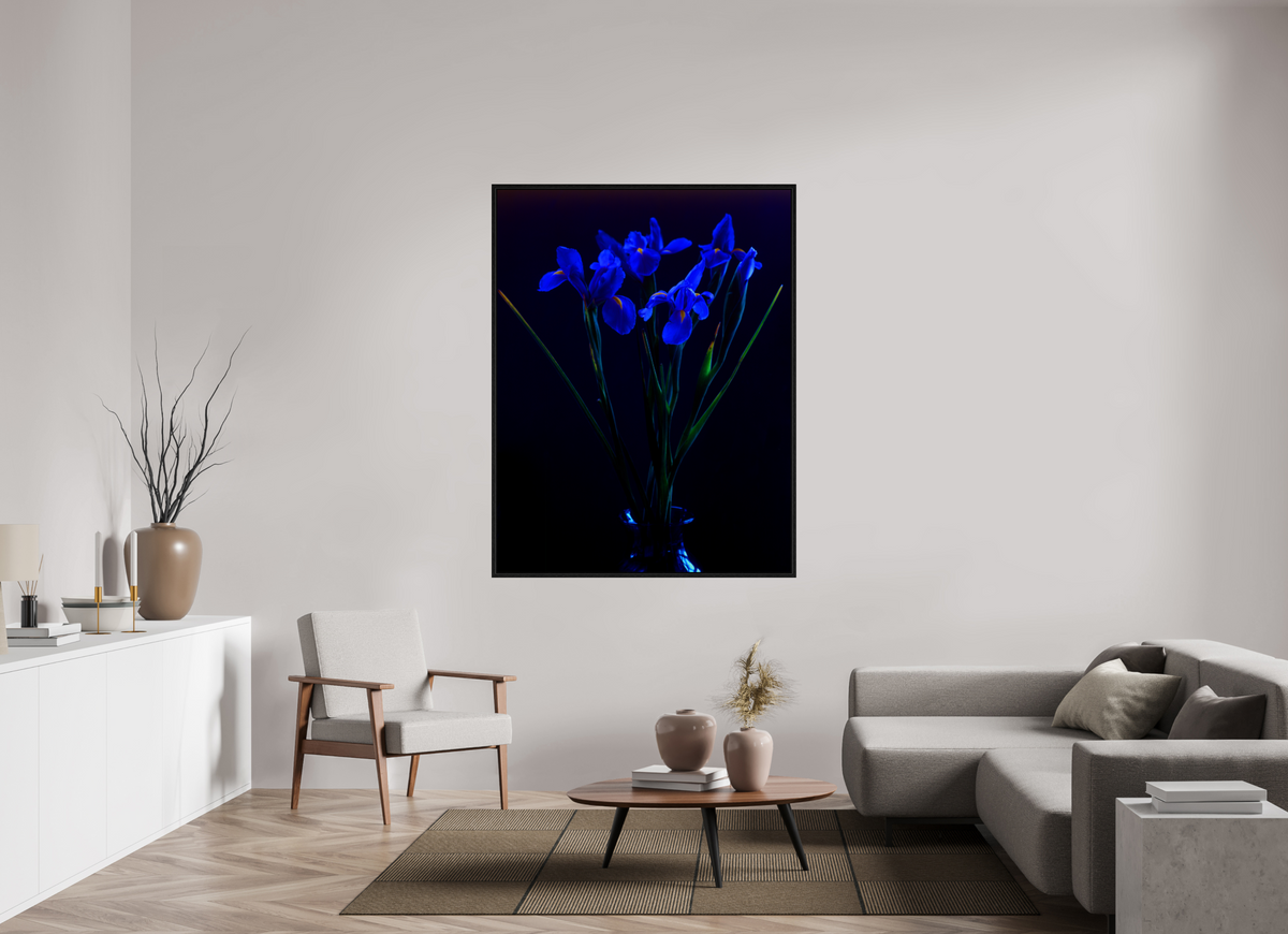 47 x 61.2″, Floater Frame Blue