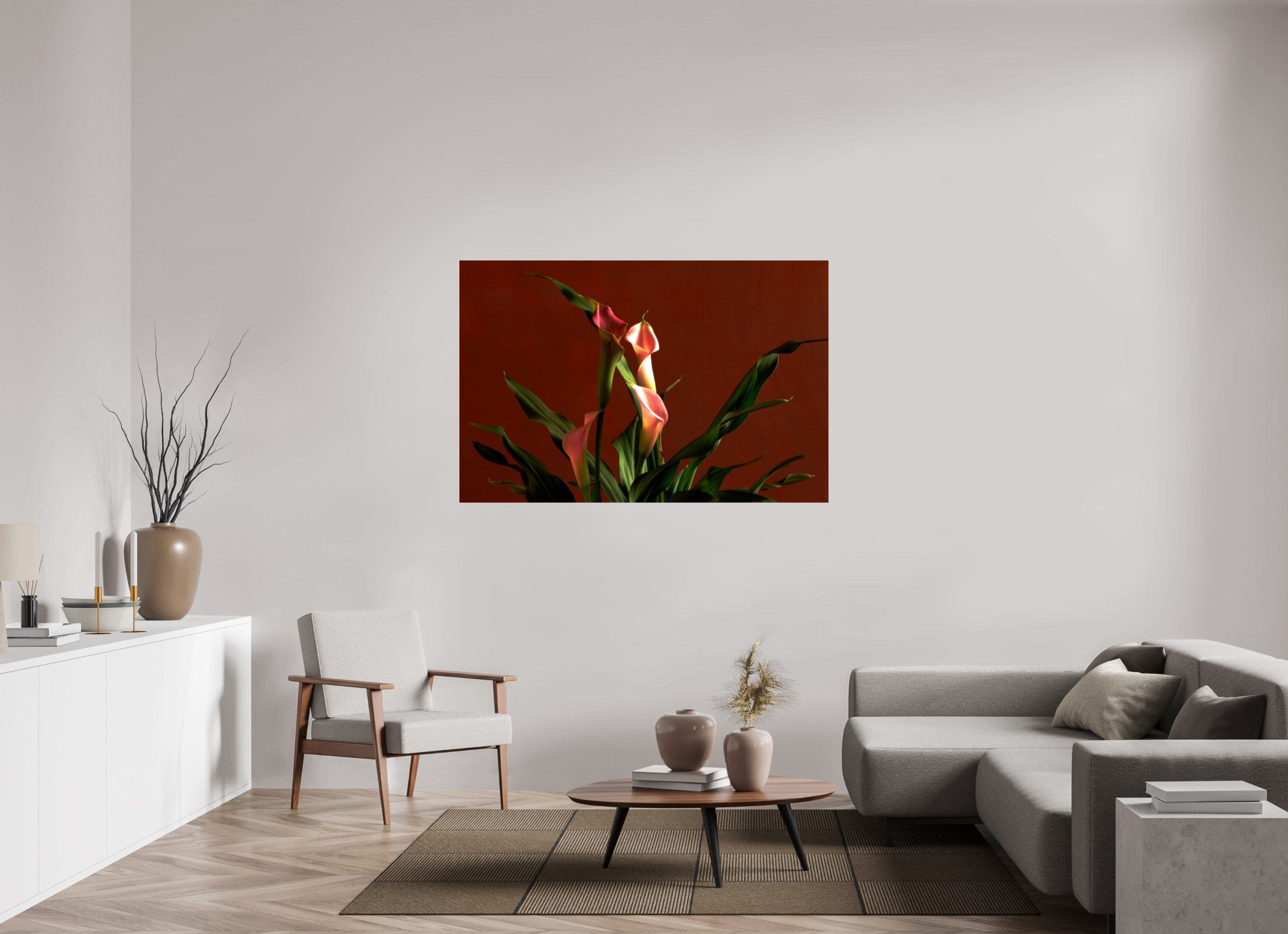59.4 x 39″, Photo Print On Fuji Crystal DP II A study in Peach