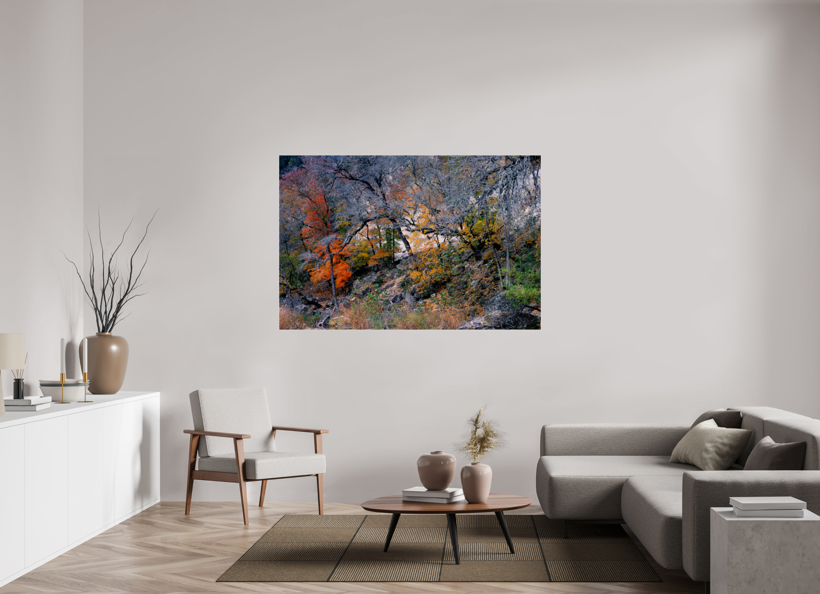 66 x 44″, Photo Print Under Acrylic Glass Lost Maples