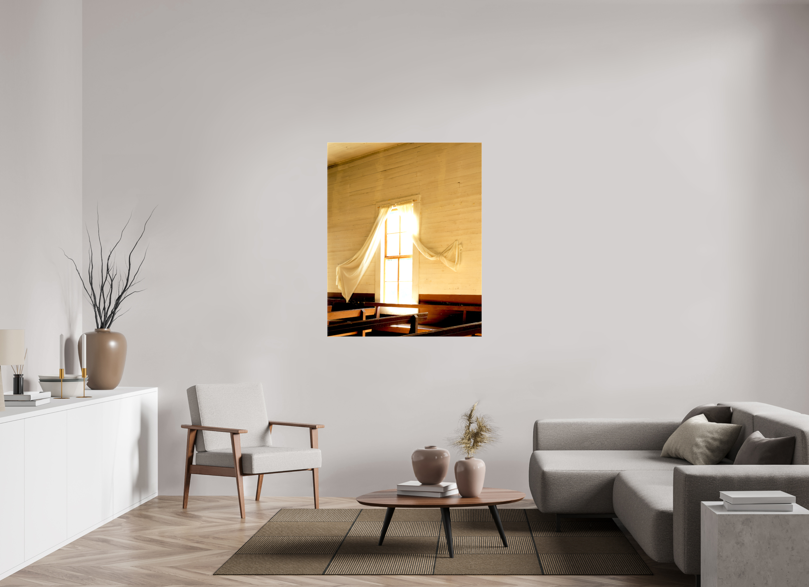 39 x 49.1″, Canvas Church Window Fred Texas