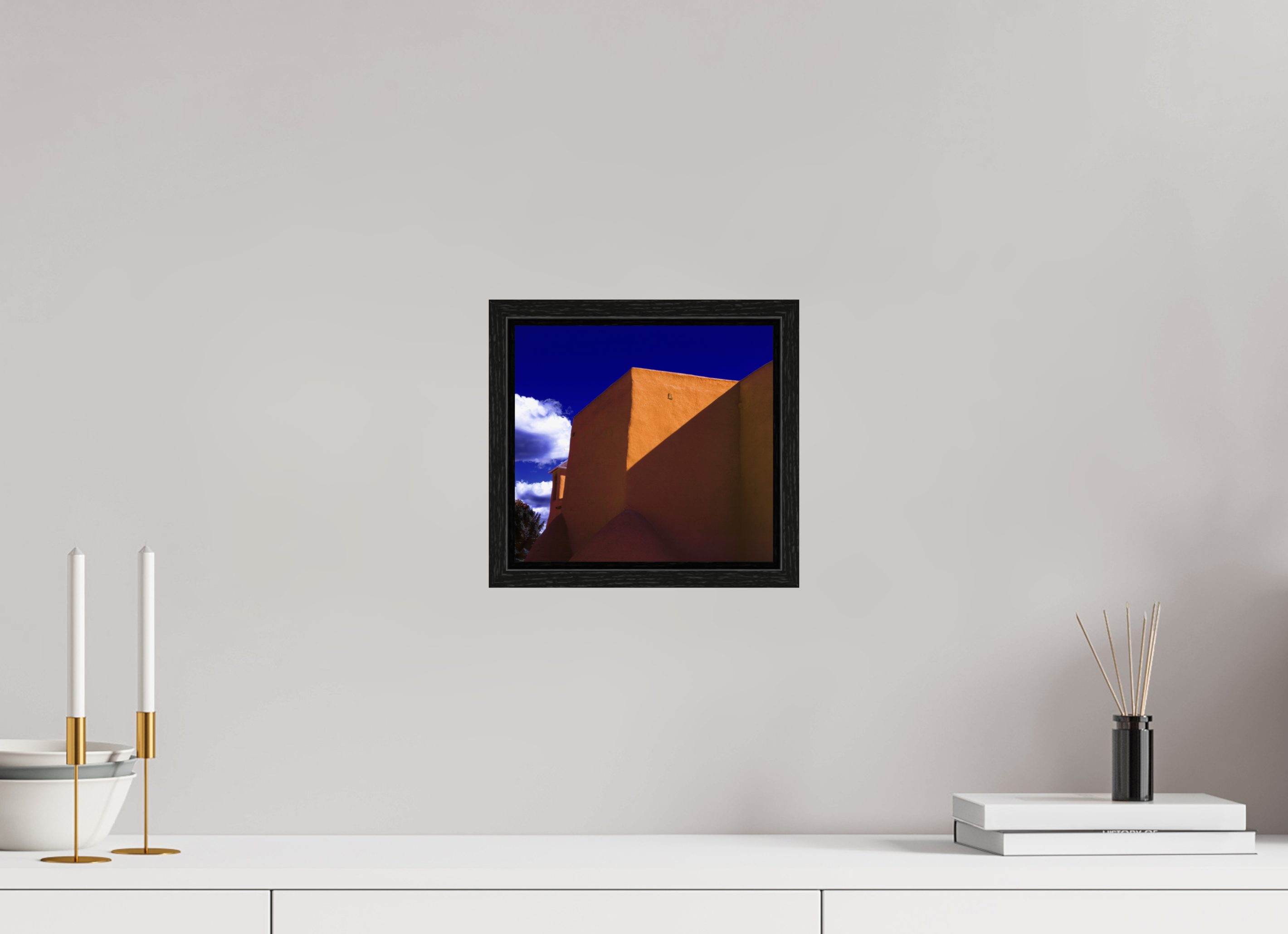 8.7 x 8″, Floater Frame Adobe