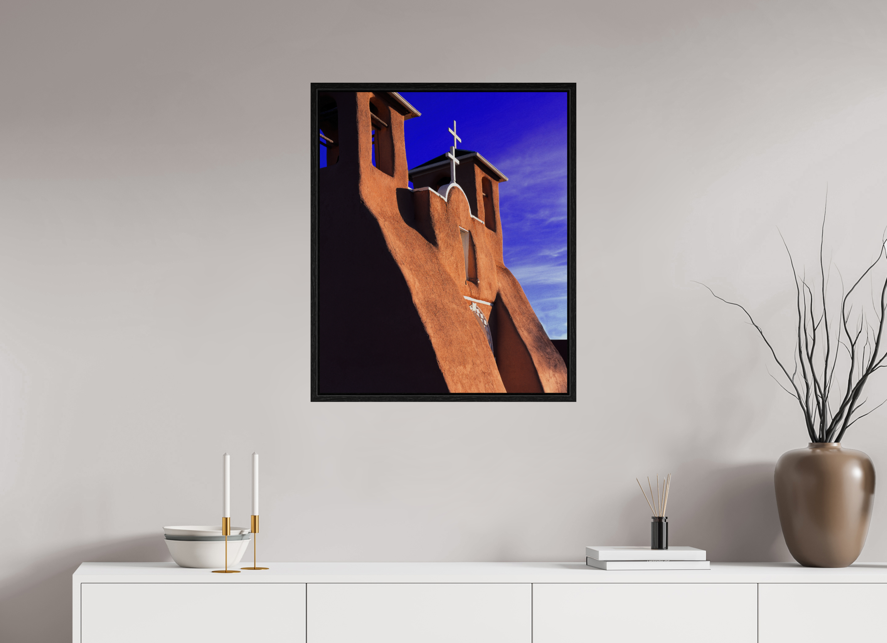 24 x 29.2″, Floater Frame St Francis