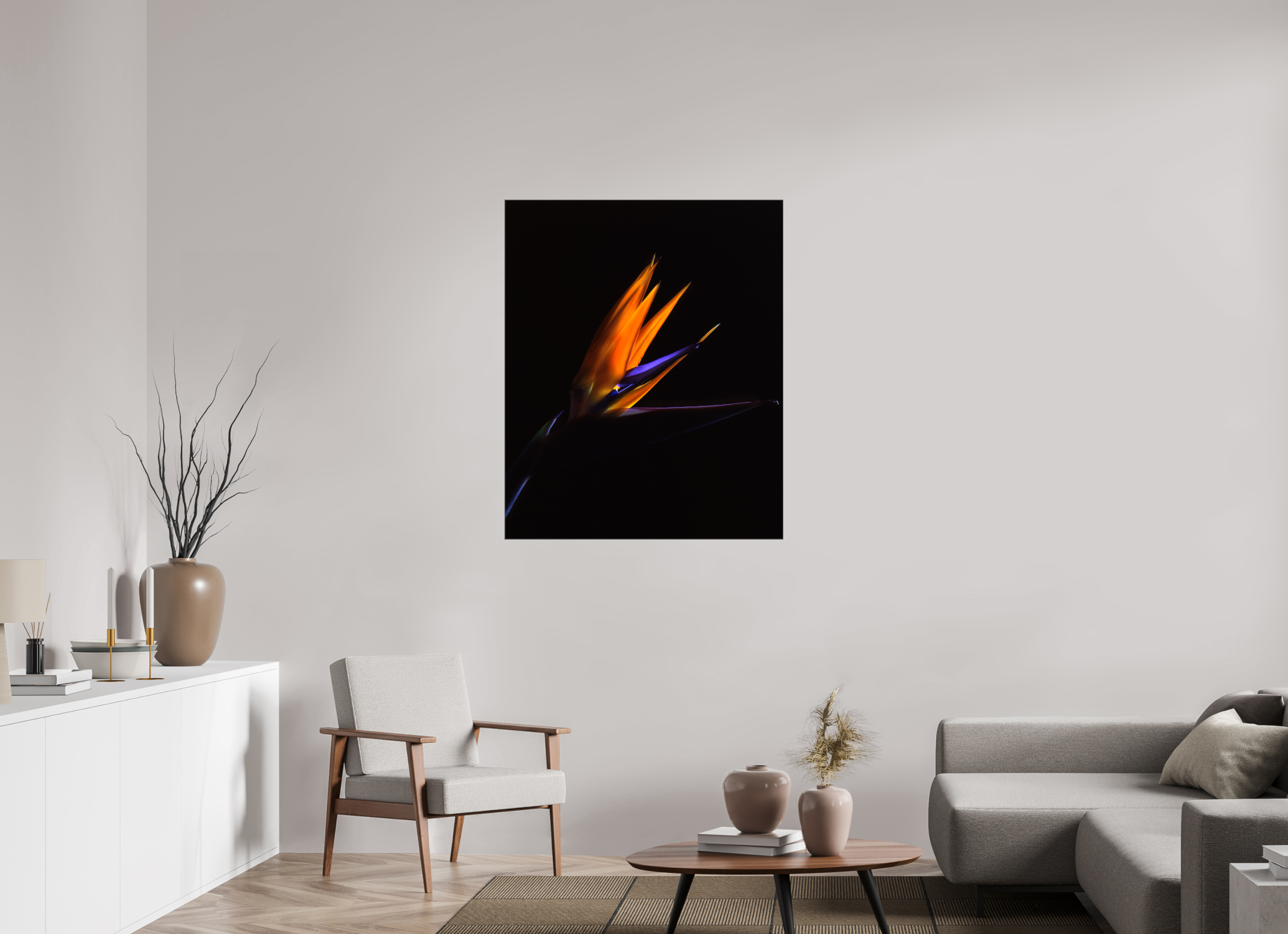 35 x 42.8″, Canvas Bird of Paradise