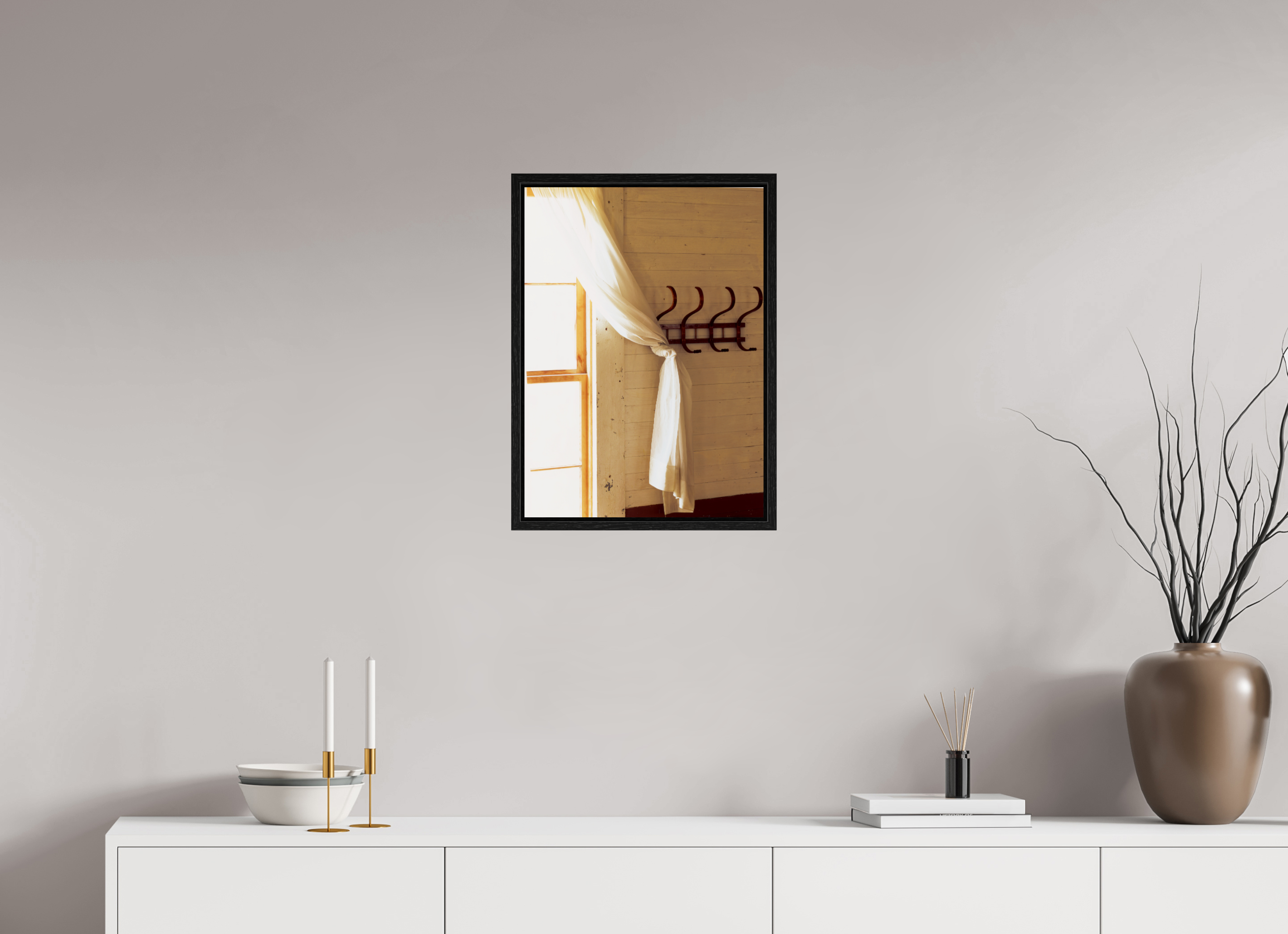 16 x 22.1″, Floater Frame East Light
