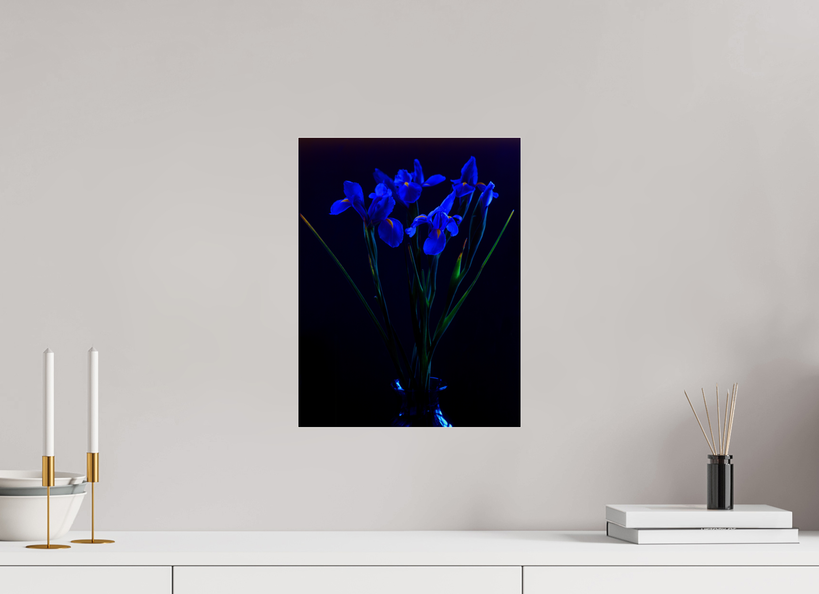 12 x 15.6″, Photo Print Under Acrylic Glass Blue