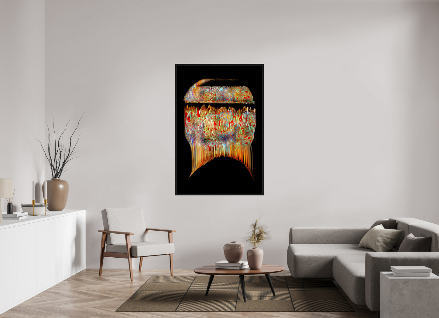 40 x 60″, Floater Frame Tiffany