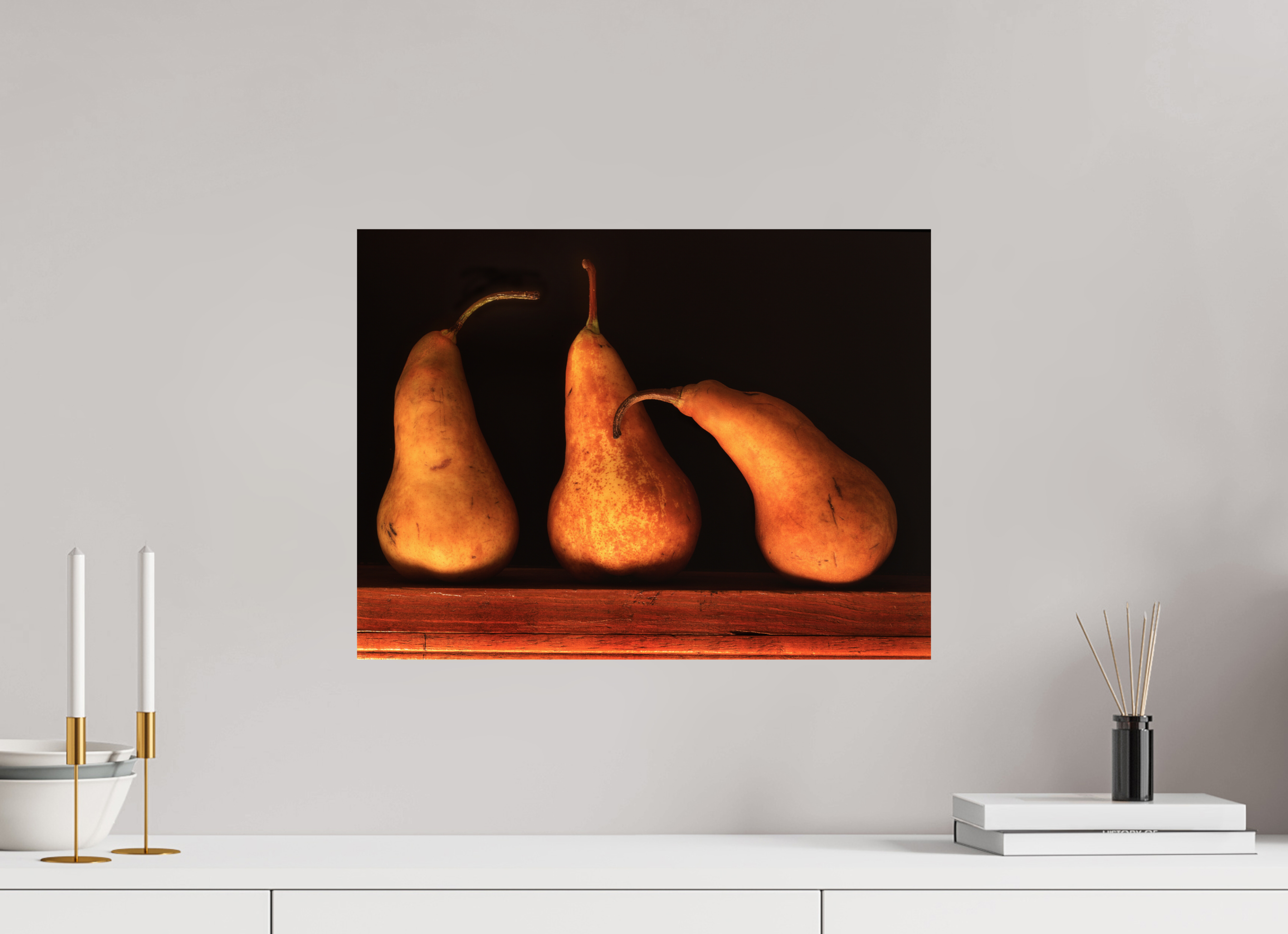 20 x 15″, Photo Print On Fuji Crystal DP II Three Pears