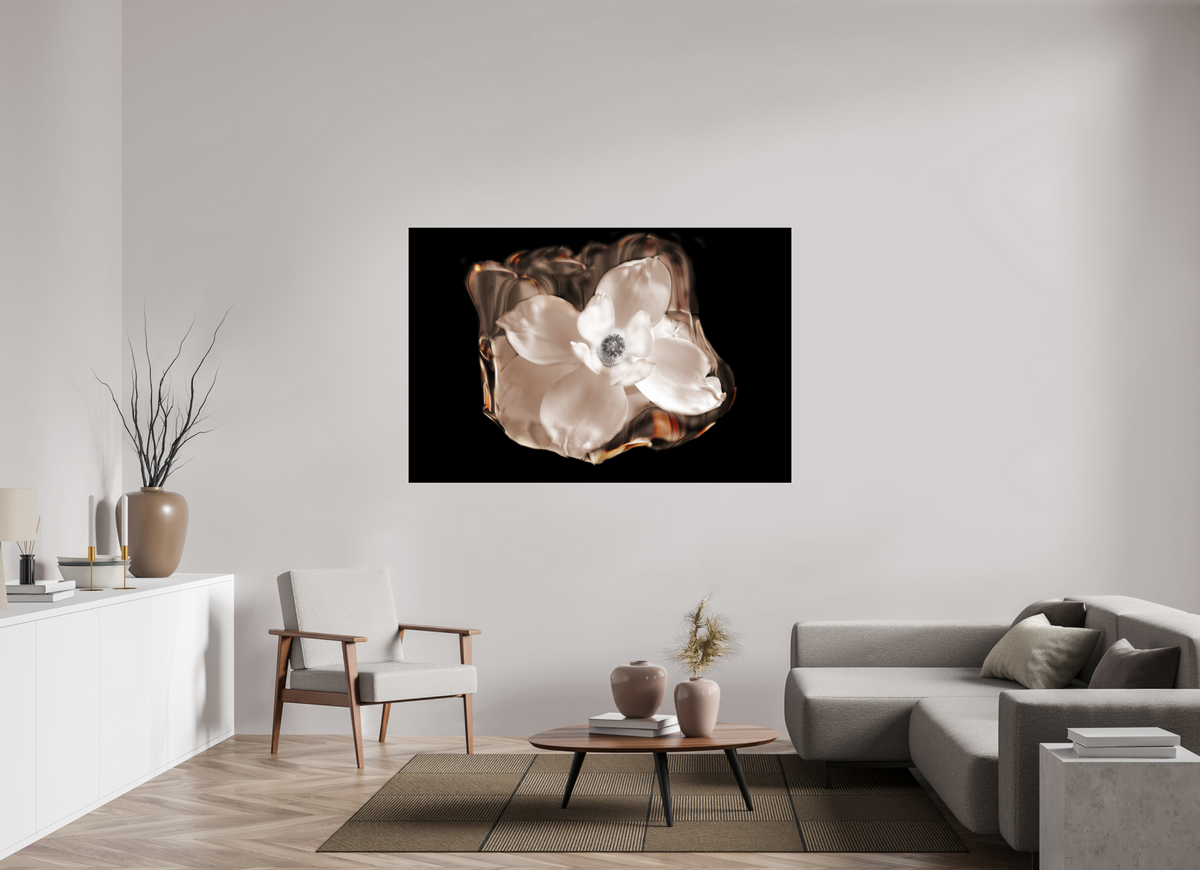 66 x 44″, Photo Print Under Acrylic Glass Magnolia Selenium