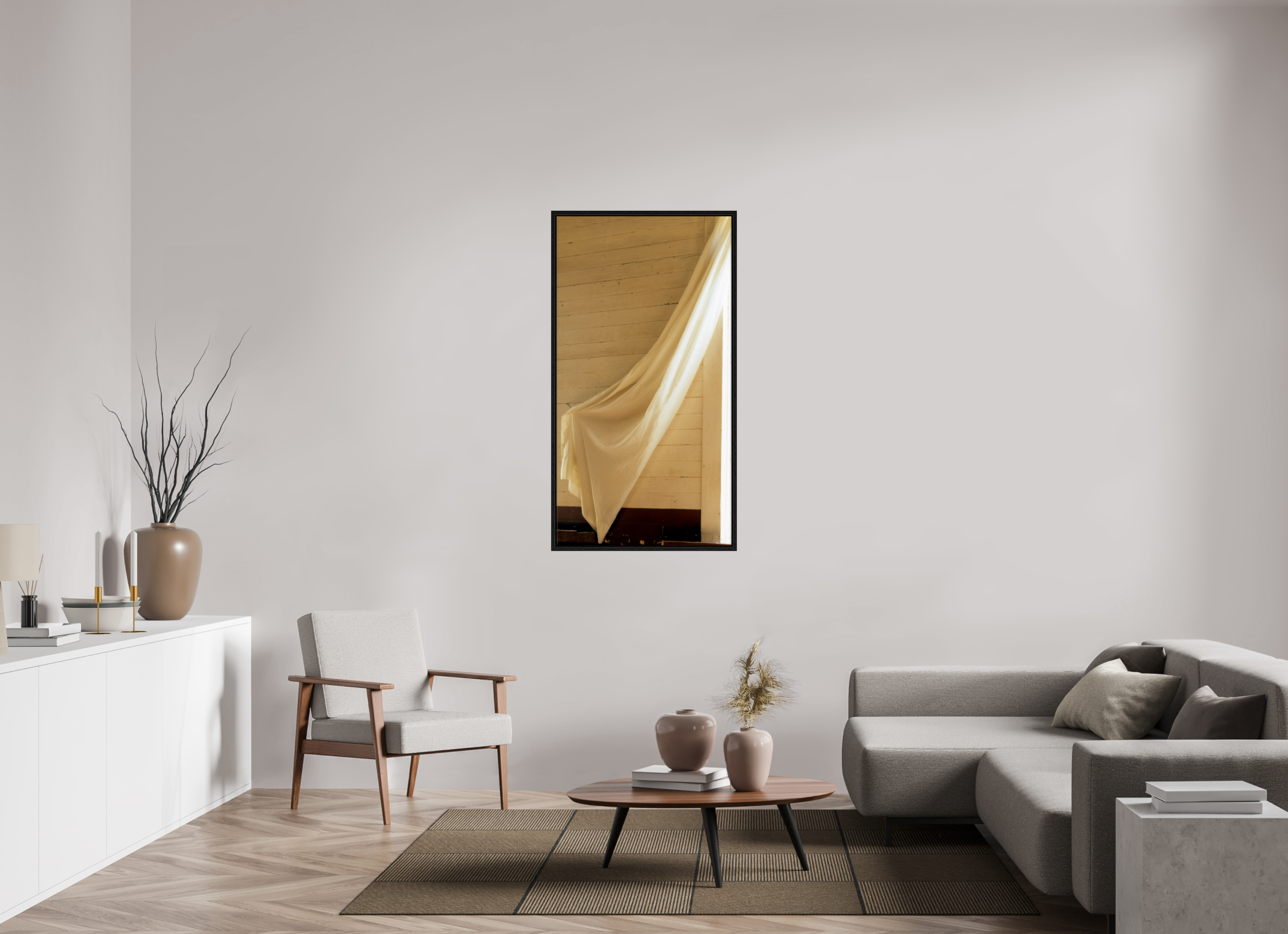 28 x 52.7″, Floater Frame Sash