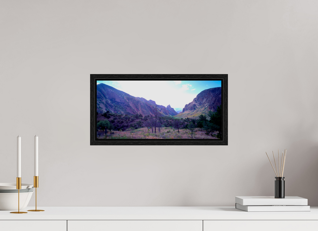 17.1 x 8″, Floater Frame The window Big Bend national park