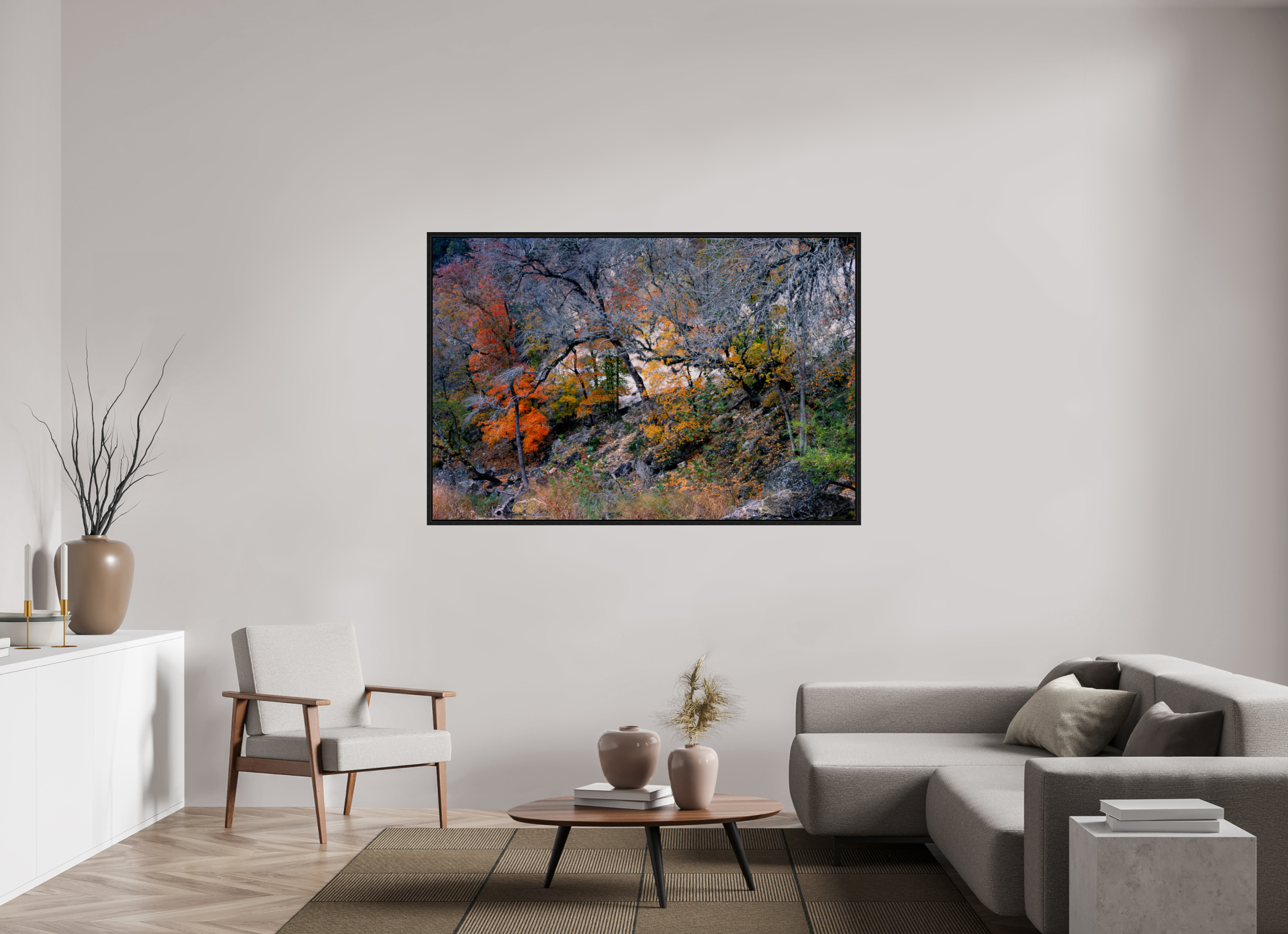 66 x 44″, Floater Frame Lost Maples
