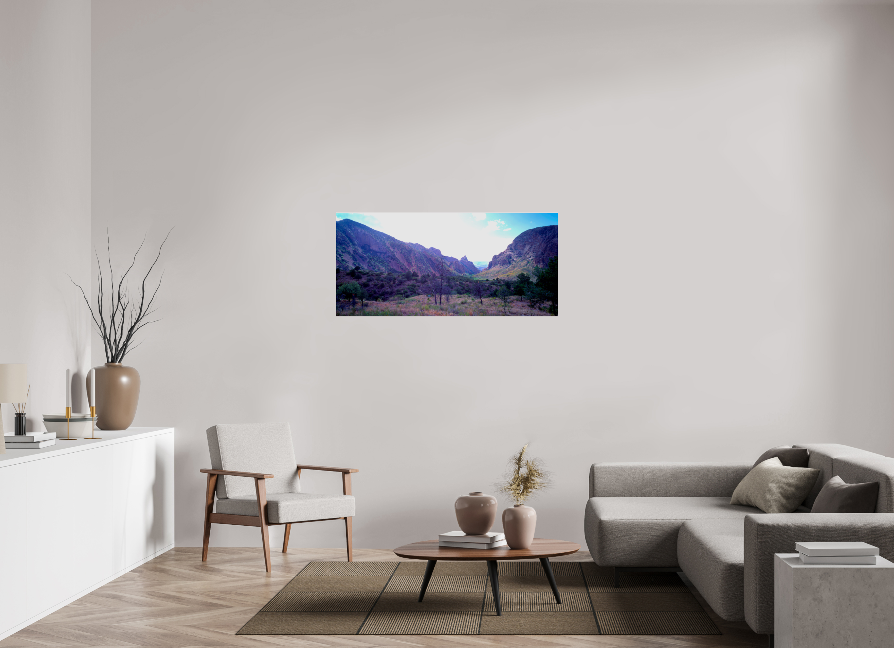 51.3 x 24″, Photo Print Under Acrylic Glass The window Big Bend national park