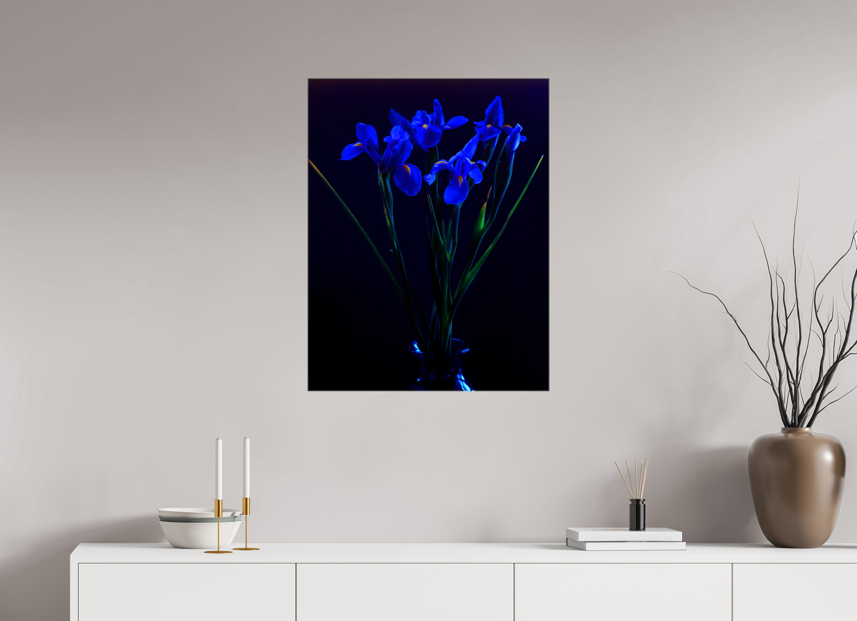 24 x 31.3″, Canvas Blue