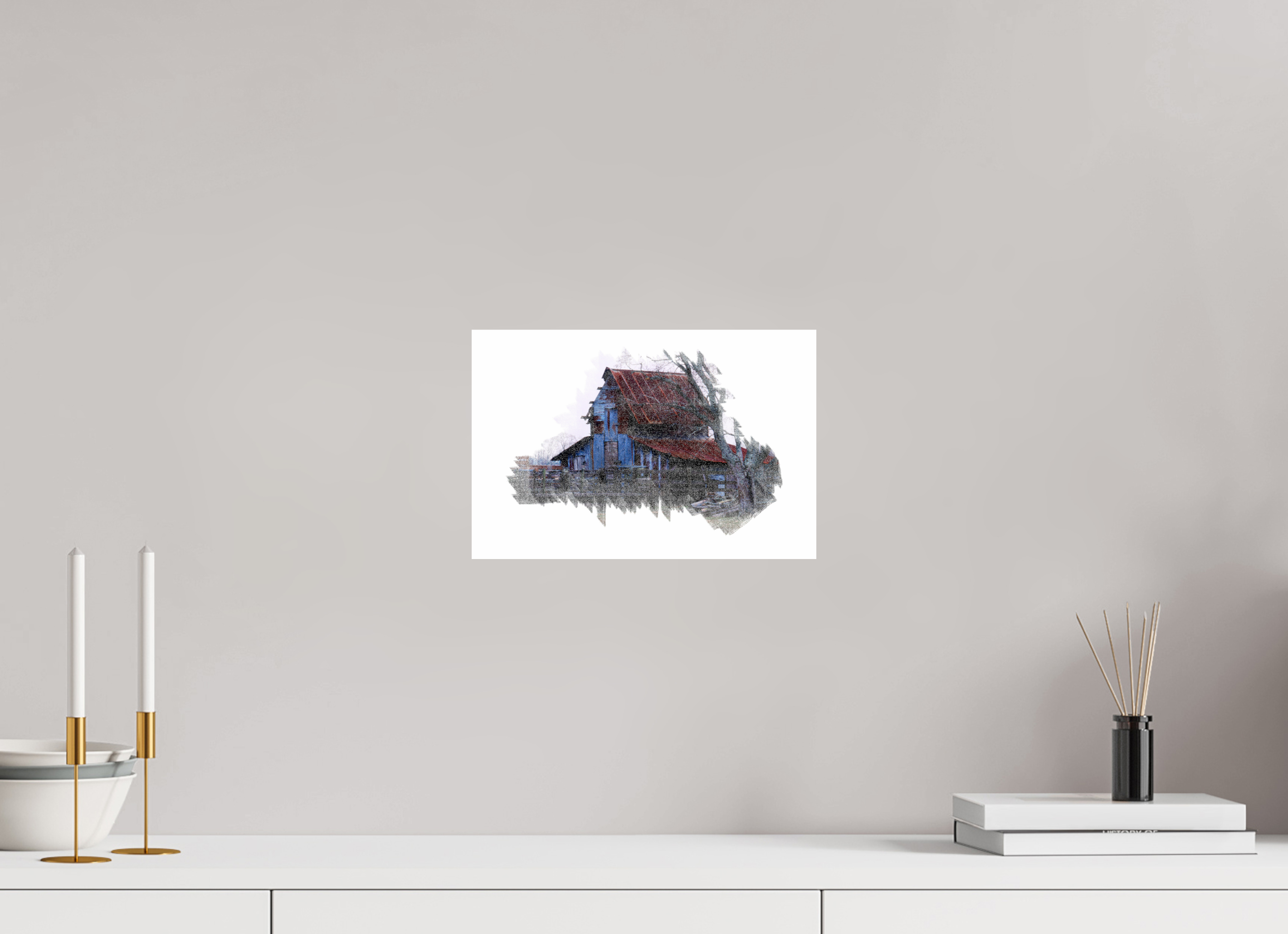 12 x 8″, Photo Print On Fuji Crystal DP II Barn