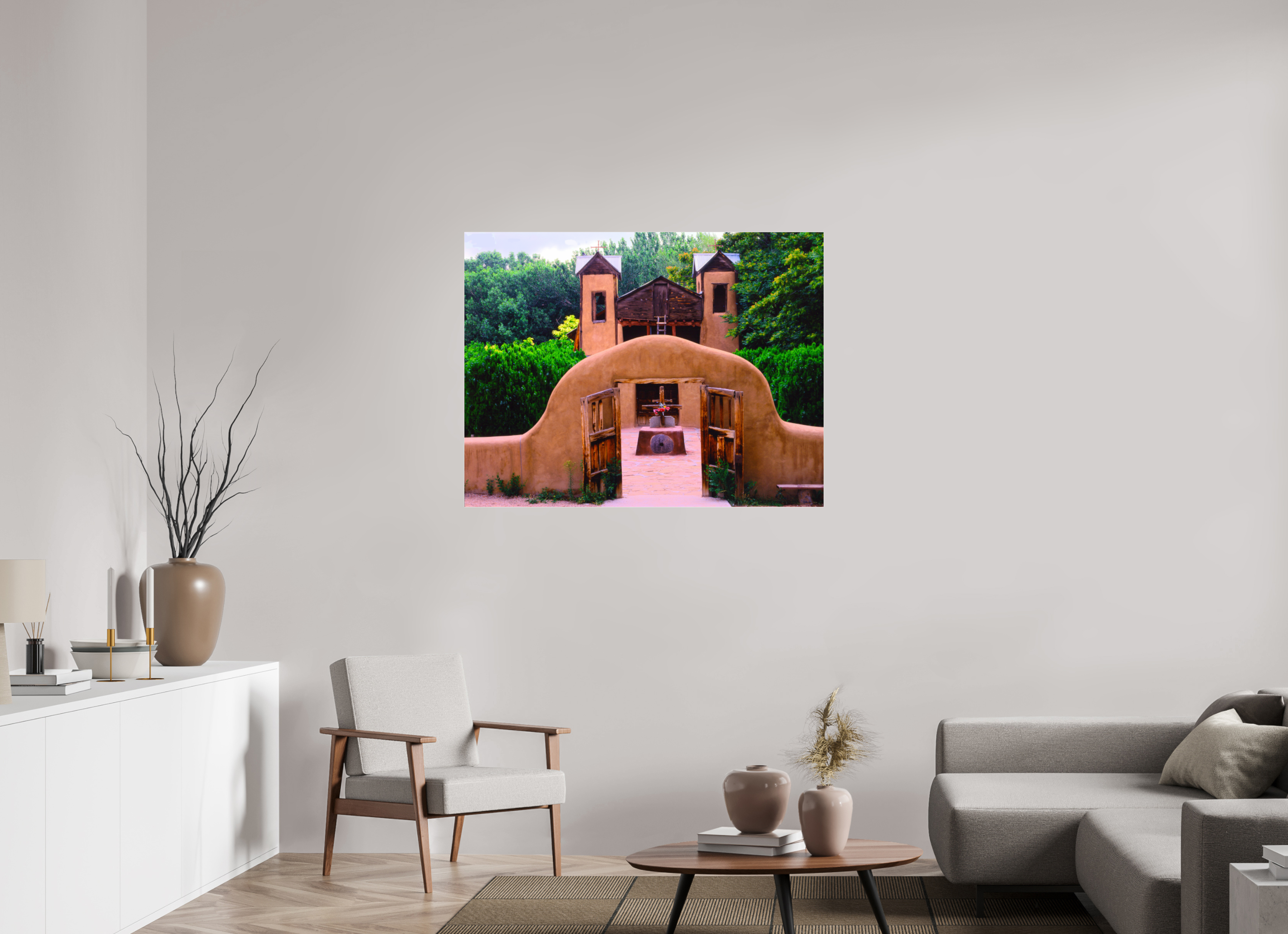 45.7 x 35″, Photo Print Under Acrylic Glass El Santuario De Chimaýo