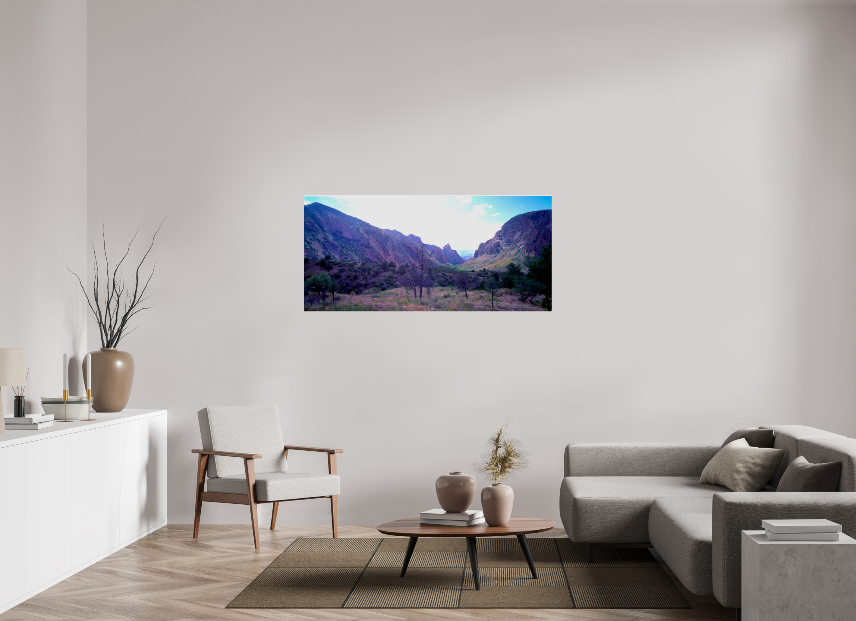 59.8 x 28″, Photo Print Under Acrylic Glass The window Big Bend national park