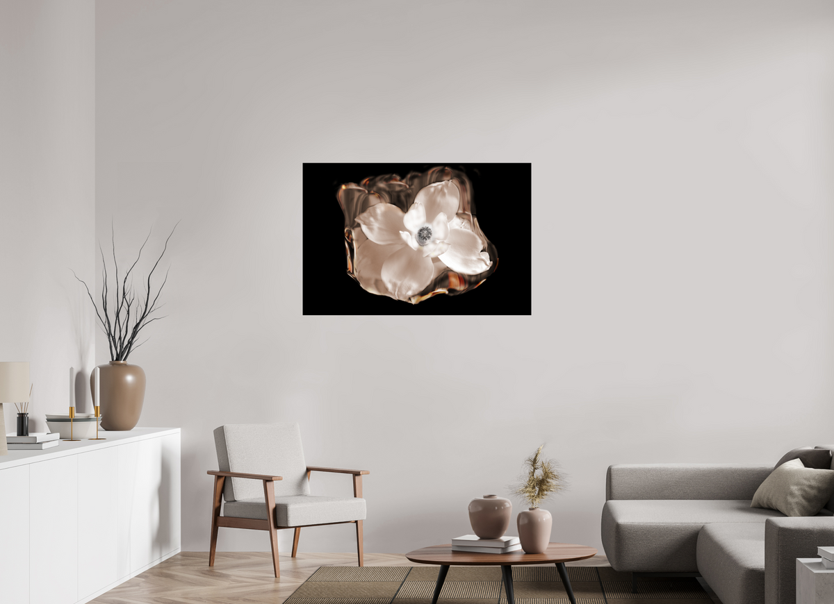 45 x 30″, Photo Print Under Acrylic Glass Magnolia Selenium