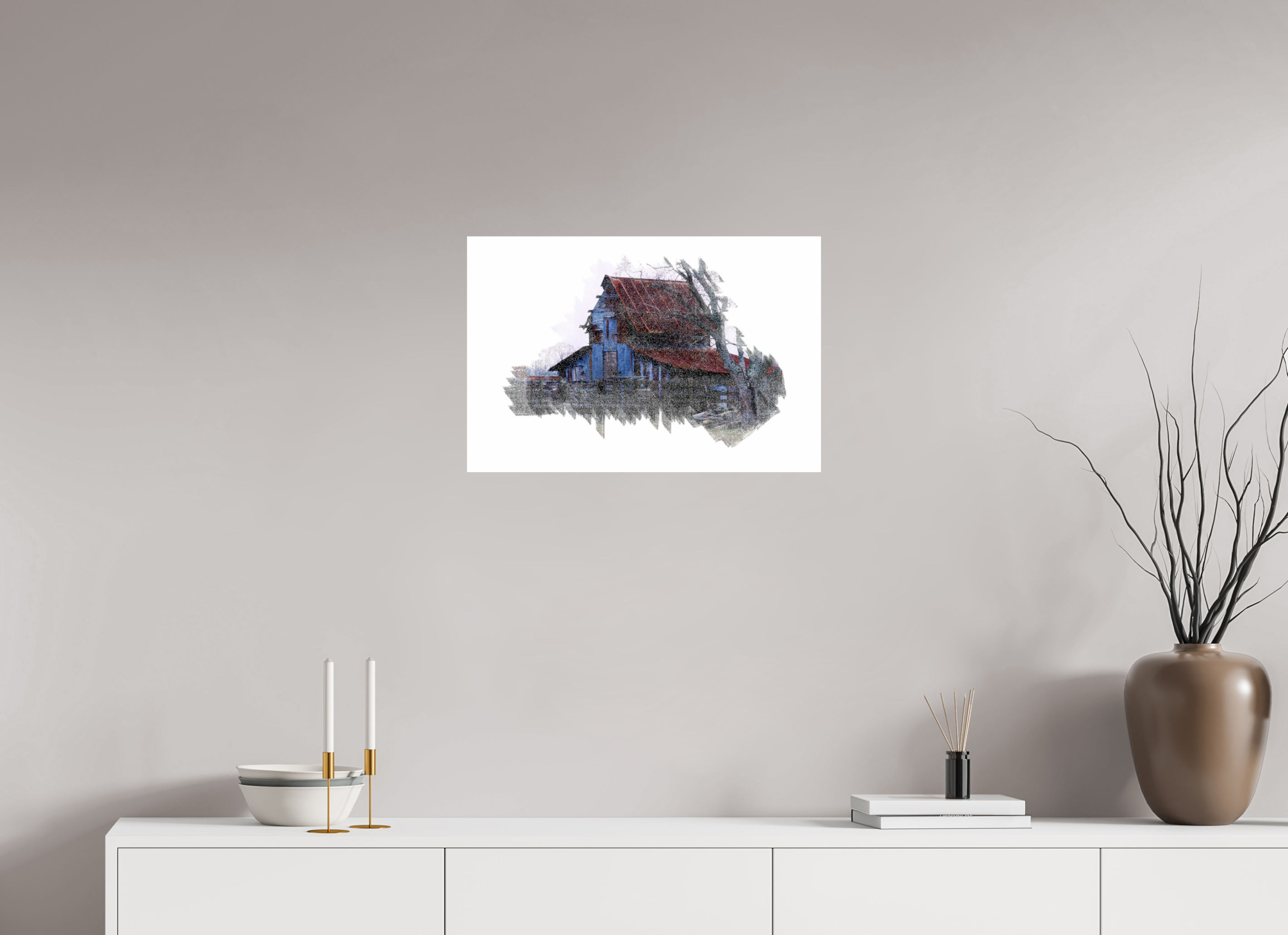 24 x 16″, Photo Print On Fuji Crystal DP II Barn