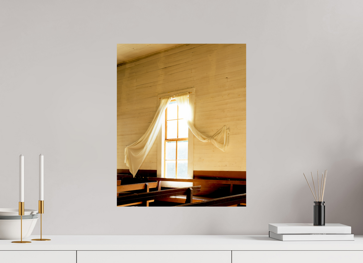 16 x 20.2″, Photo Print On Fuji Crystal DP II Church Window Fred Texas