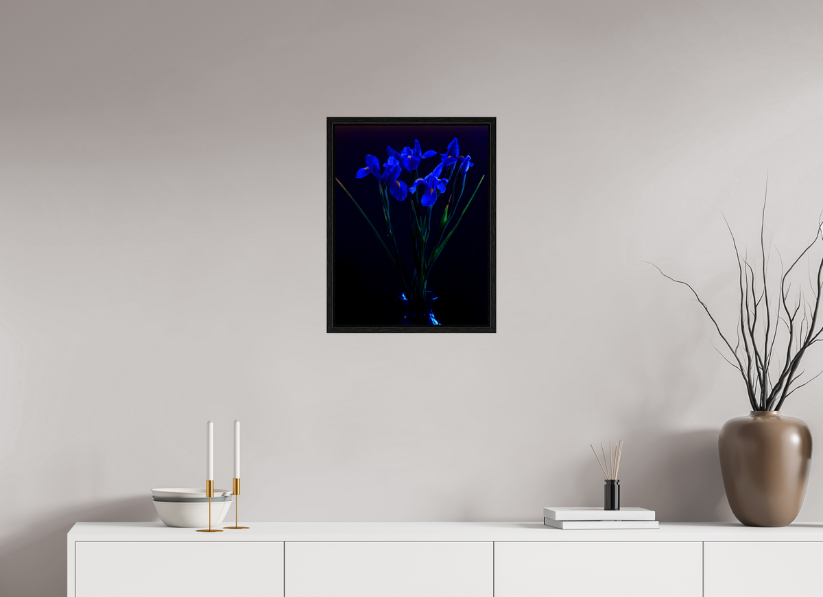 16 x 20.8″, Floater Frame Blue