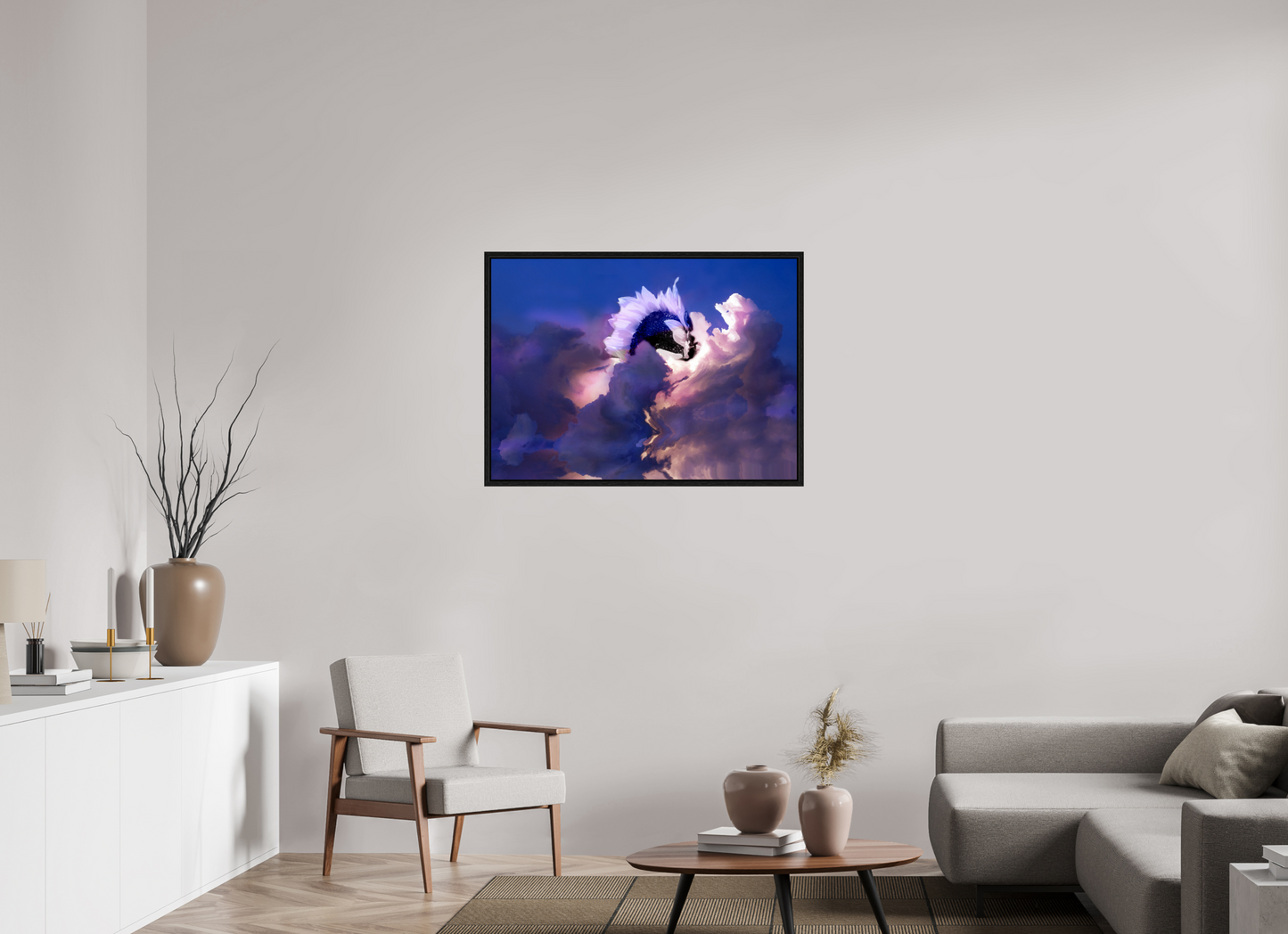 38.7 x 28″, Floater Frame Sunflower Creation