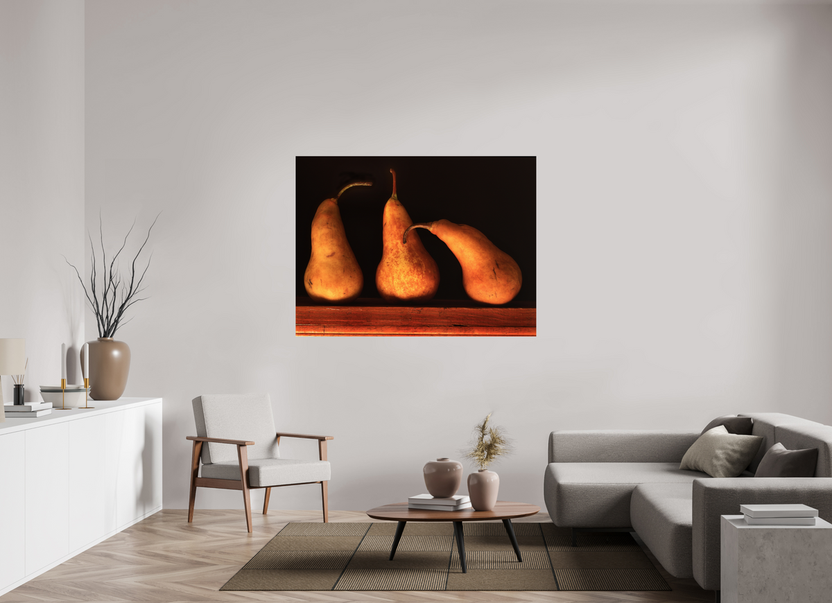 60 x 45″, Photo Print On Fuji Crystal DP II Three Pears