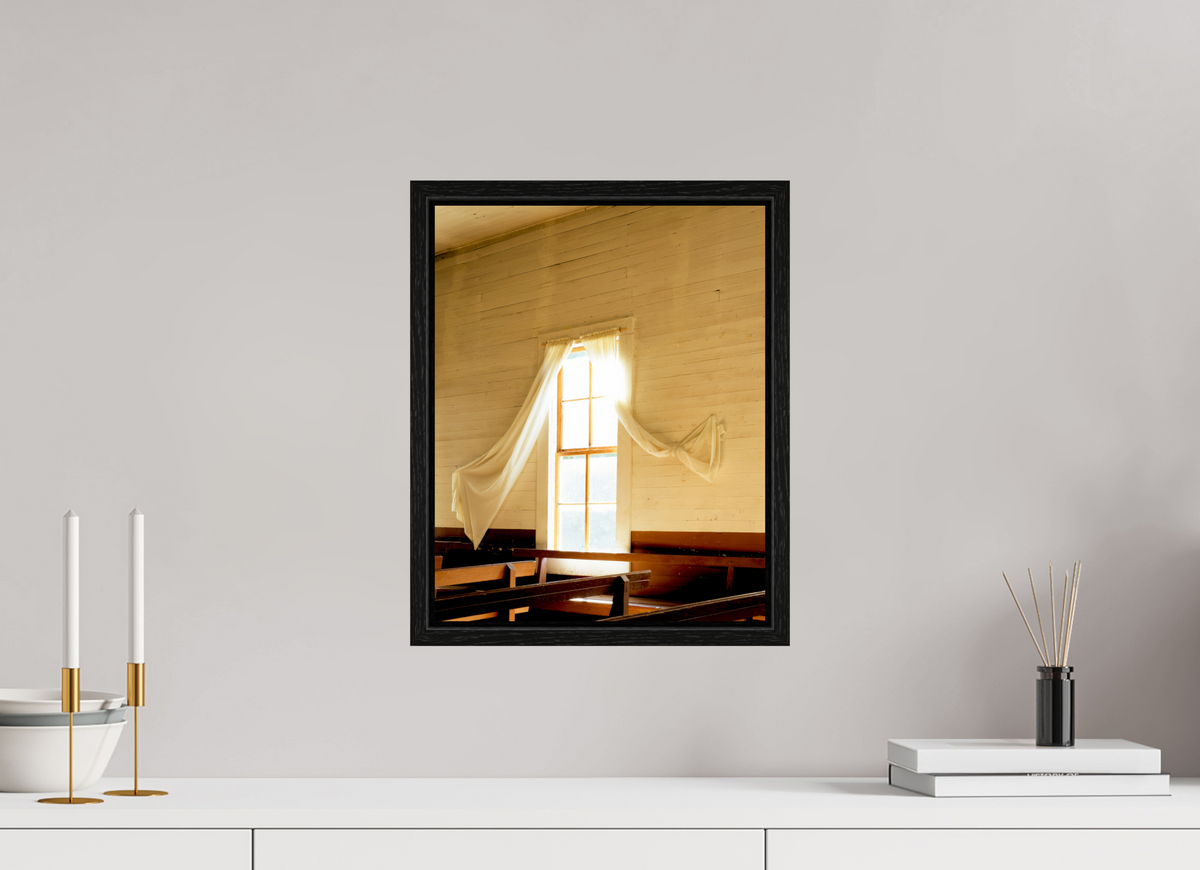 12 x 15.1″, Floater Frame Church Window Fred Texas