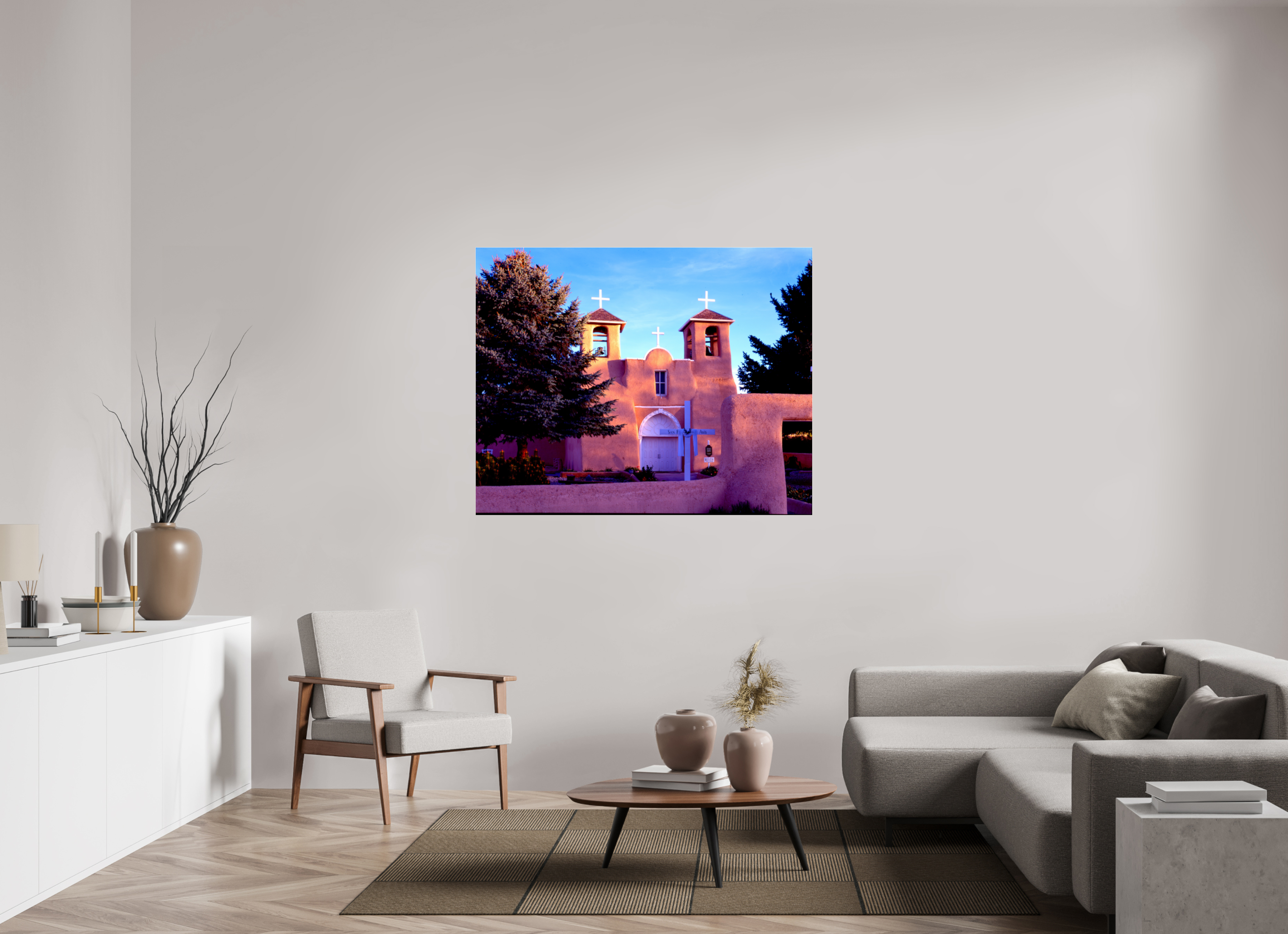 54.1 x 43″, Photo Print Under Acrylic Glass First light Assi
