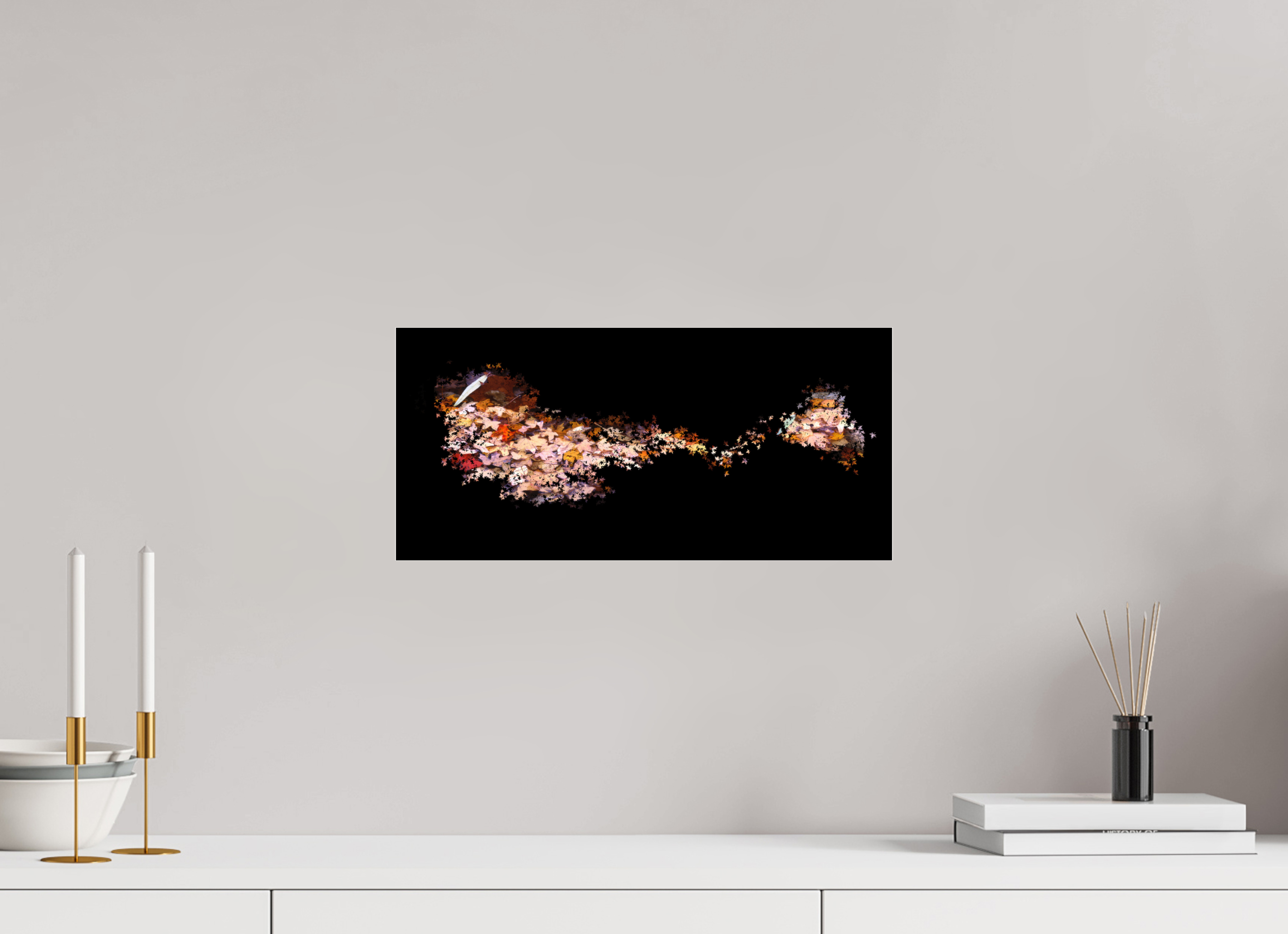 17 x 8″, Photo Print Under Acrylic Glass Fall