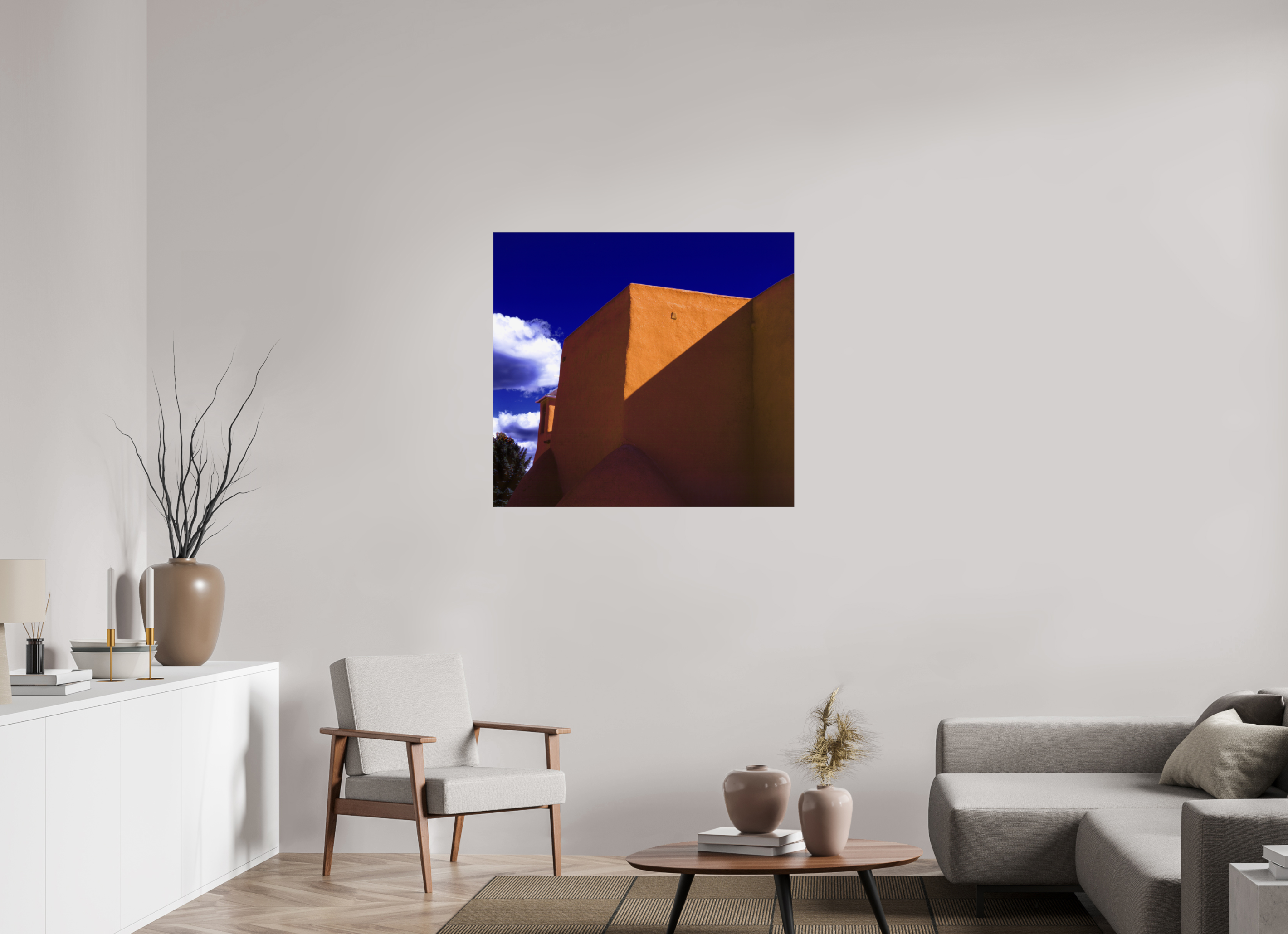 38.3 x 35″, Photo Print Under Acrylic Glass Adobe
