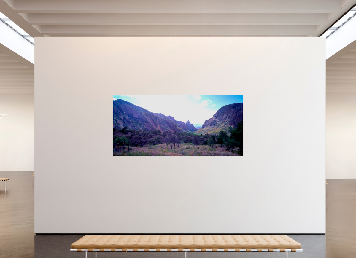 91.9 x 43″, Photo Print Under Acrylic Glass The window Big Bend national park