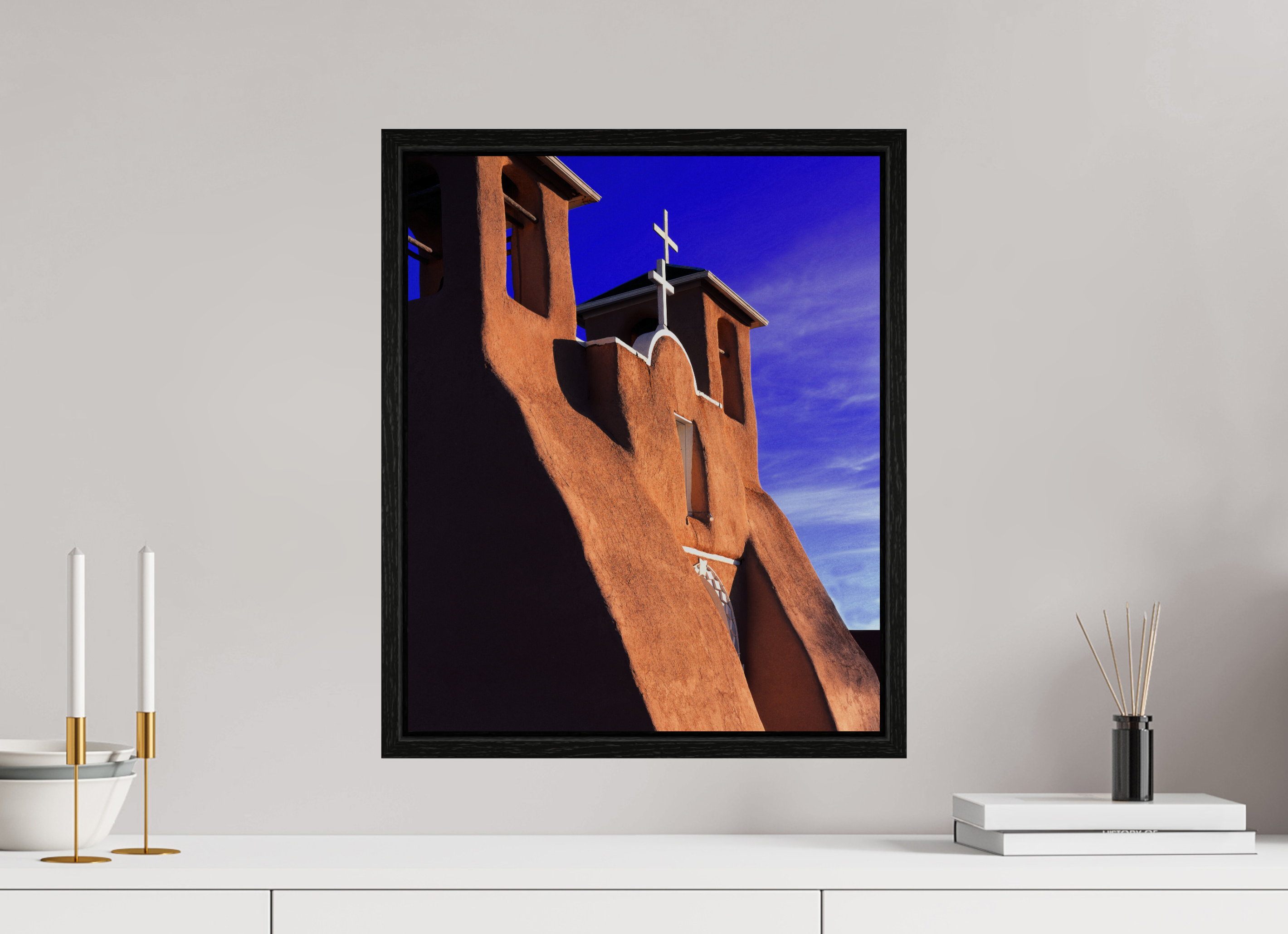 16 x 19.5″, Floater Frame St Francis