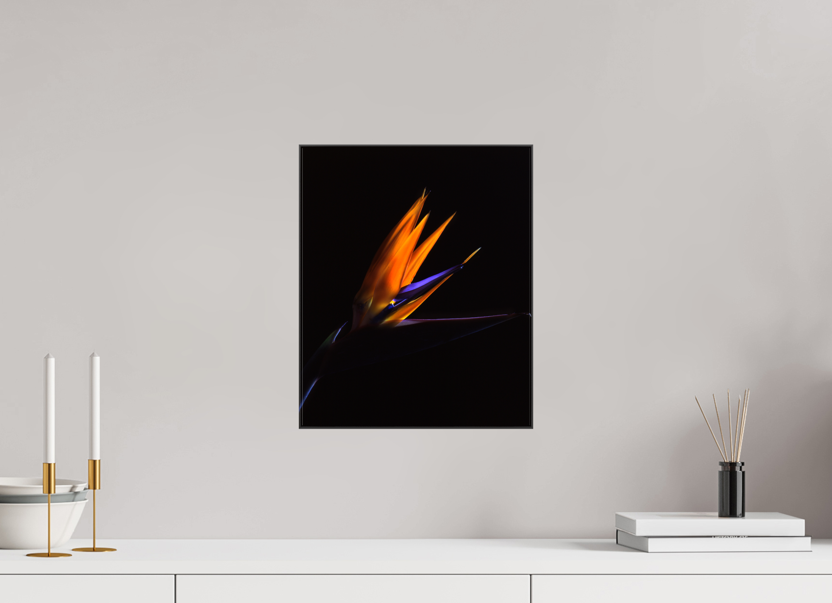 12 x 14.7″, Canvas Bird of Paradise