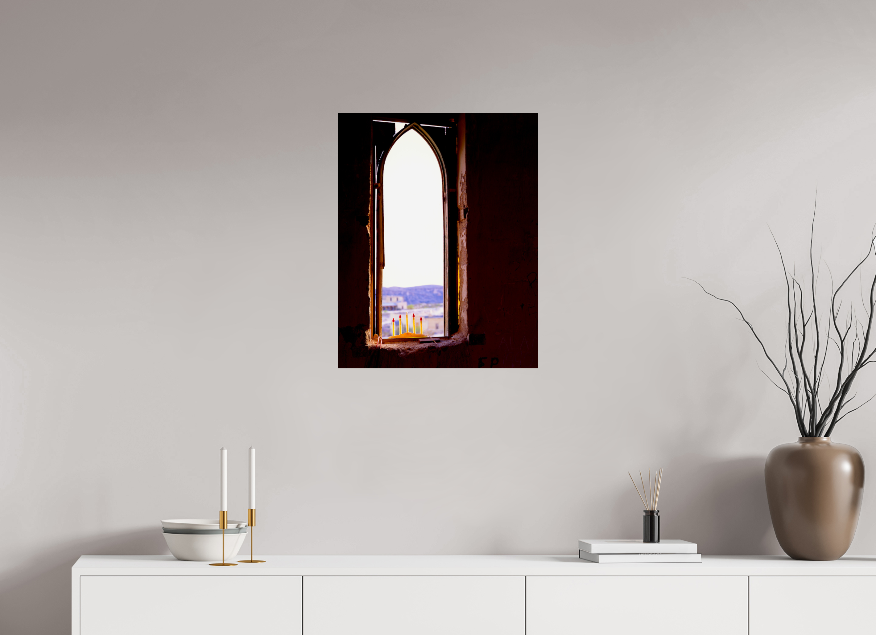 20 x 25.5″, Photo Print On Fuji Crystal DP II Window Terlingua Church